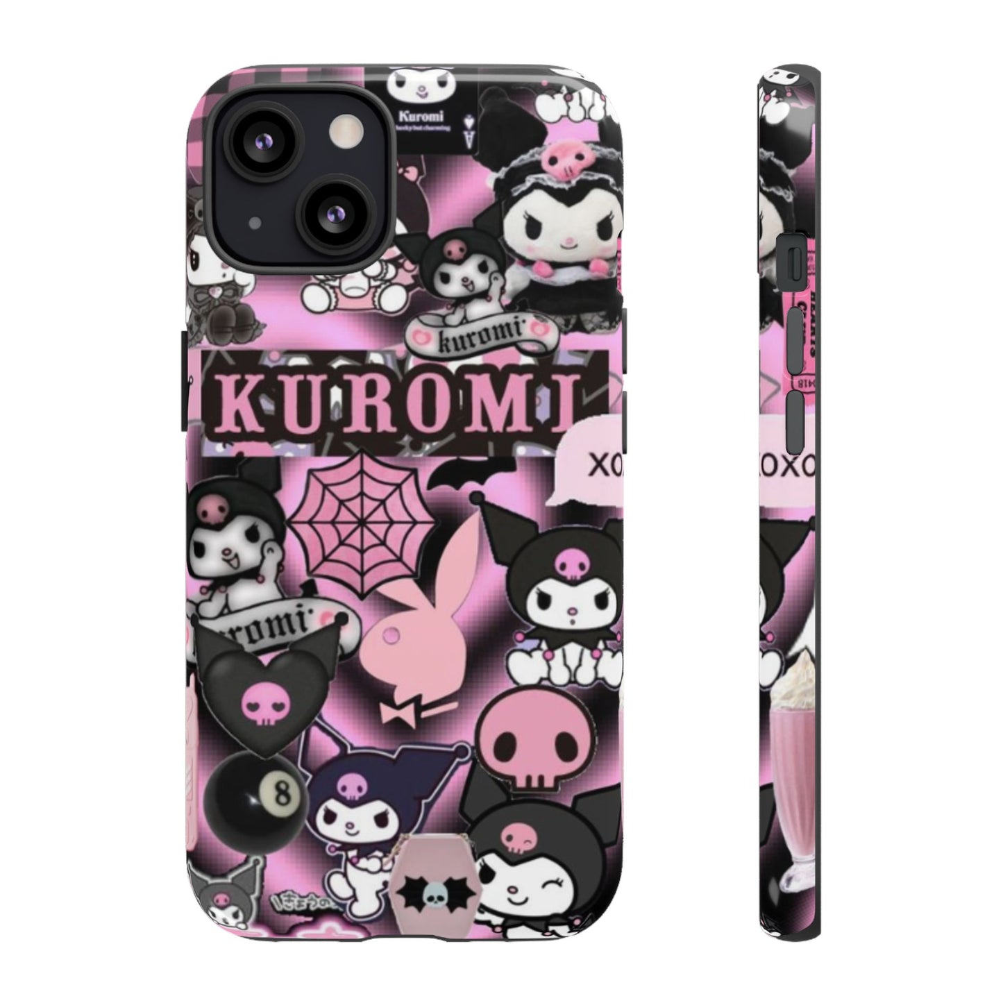 Kuromi Gothic Phone Case, Tough Phone Case Kawaii Phone Cover, Mobile Accessory, Gifts for Her Kuromi back to school, iPhone, Samsung sanrio