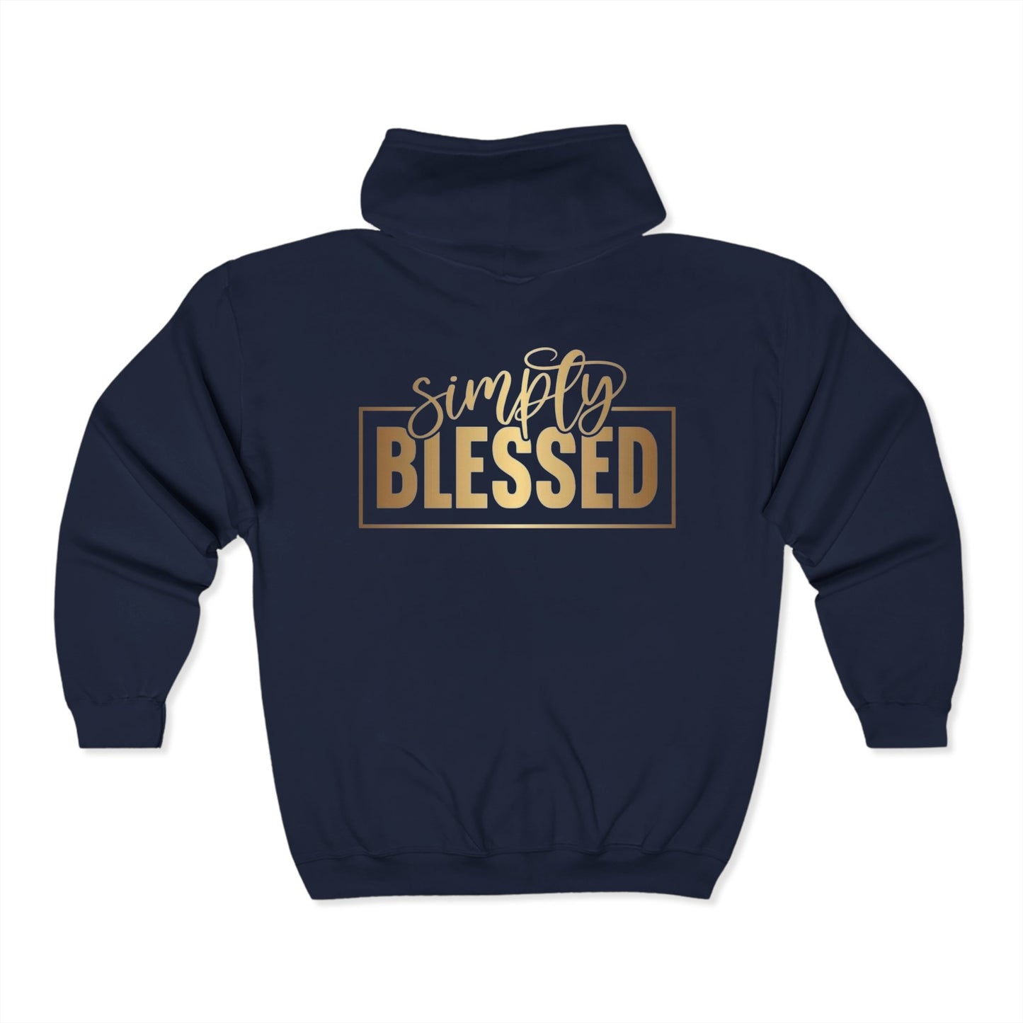 Fearless & Blessed Zip Hoodie Christian Unisex Sweatshirt Bible Verse Hoodie Faith Gift Scripture Hoodie Inspirational Outerwear