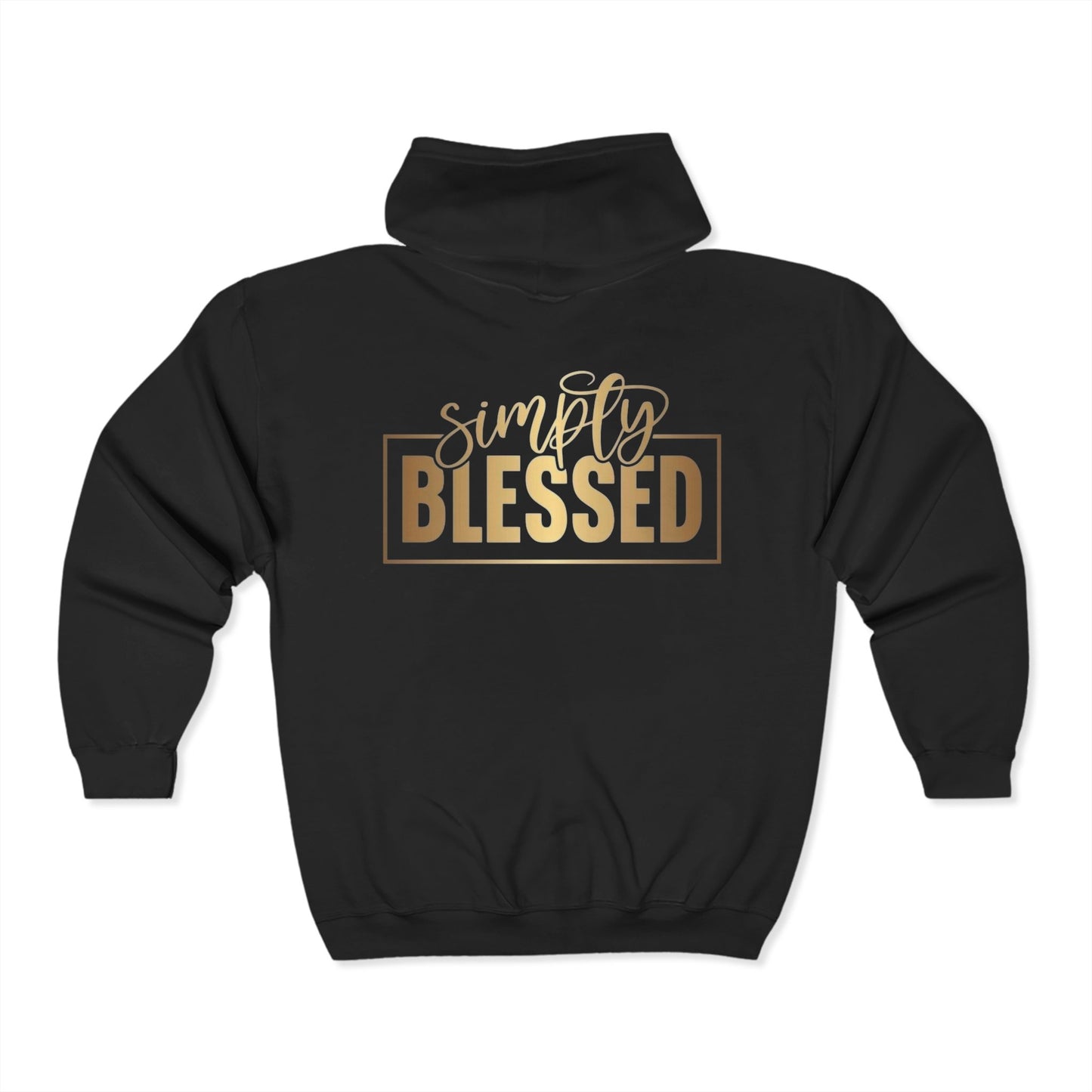 Fearless & Blessed Zip Hoodie Christian Unisex Sweatshirt Bible Verse Hoodie Faith Gift Scripture Hoodie Inspirational Outerwear