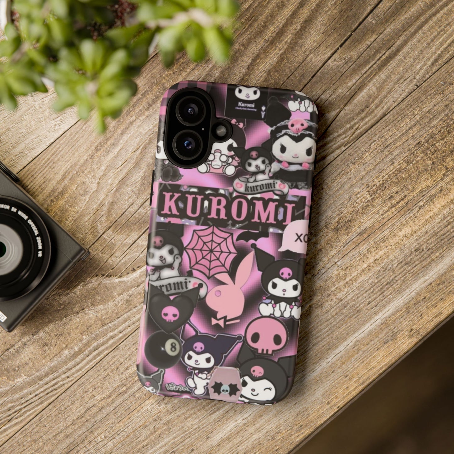Kuromi Gothic Phone Case, Tough Phone Case Kawaii Phone Cover, Mobile Accessory, Gifts for Her Kuromi back to school, iPhone, Samsung sanrio