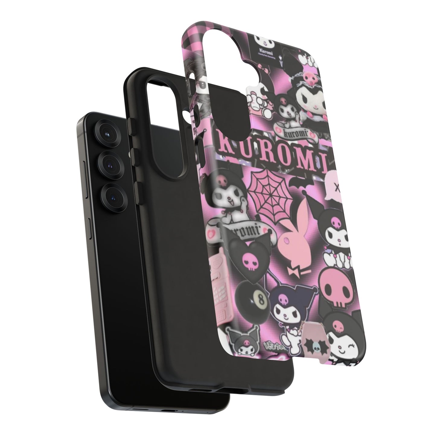 Kuromi Gothic Phone Case, Tough Phone Case Kawaii Phone Cover, Mobile Accessory, Gifts for Her Kuromi back to school, iPhone, Samsung sanrio