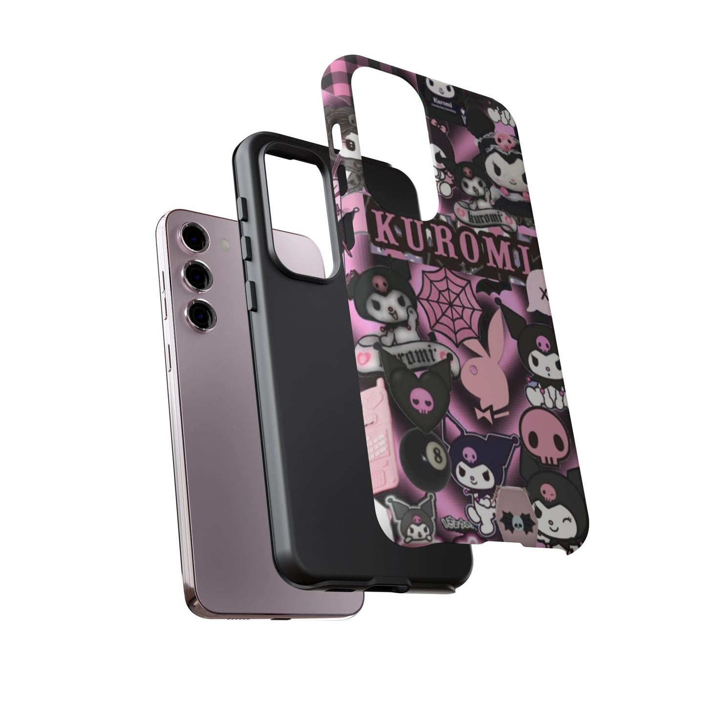 Kuromi Gothic Phone Case, Tough Phone Case Kawaii Phone Cover, Mobile Accessory, Gifts for Her Kuromi back to school, iPhone, Samsung sanrio