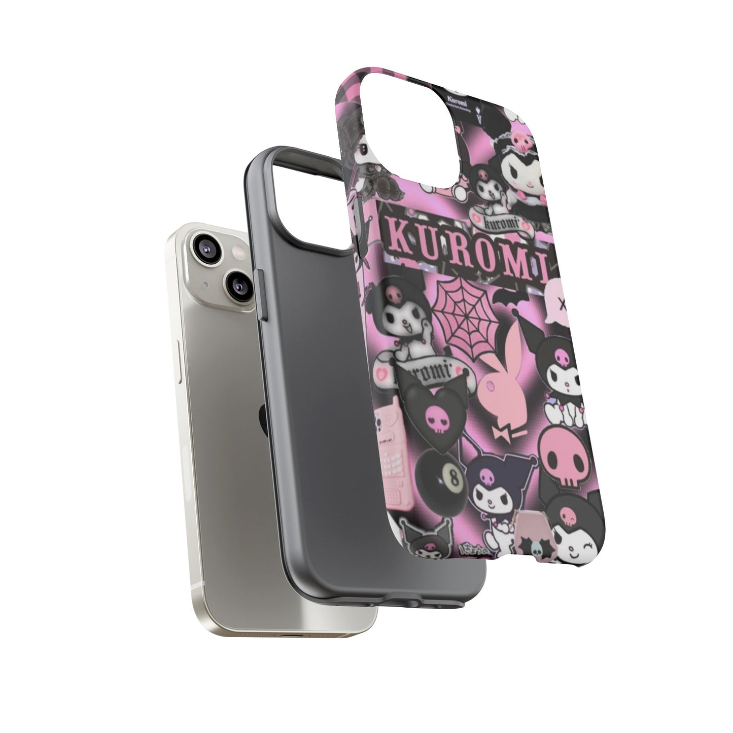 Kuromi Gothic Phone Case, Tough Phone Case Kawaii Phone Cover, Mobile Accessory, Gifts for Her Kuromi back to school, iPhone, Samsung sanrio