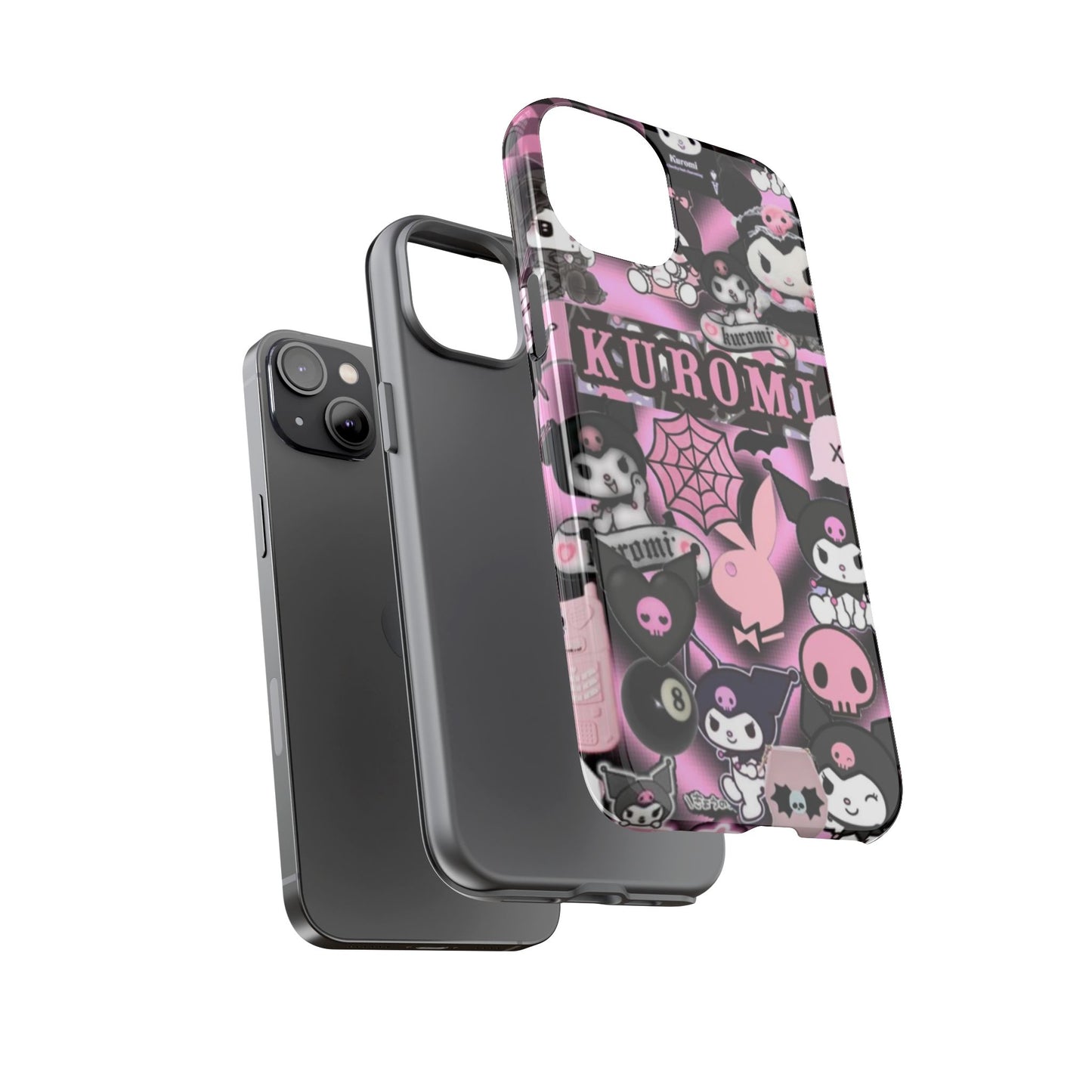 Kuromi Gothic Phone Case, Tough Phone Case Kawaii Phone Cover, Mobile Accessory, Gifts for Her Kuromi back to school, iPhone, Samsung sanrio