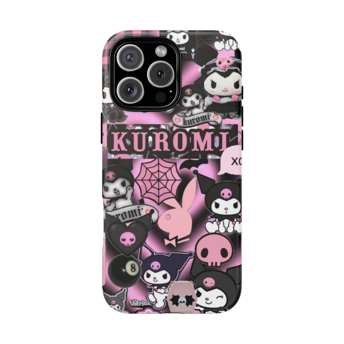 Kuromi Gothic Phone Case, Tough Phone Case Kawaii Phone Cover, Mobile Accessory, Gifts for Her Kuromi back to school, iPhone, Samsung sanrio