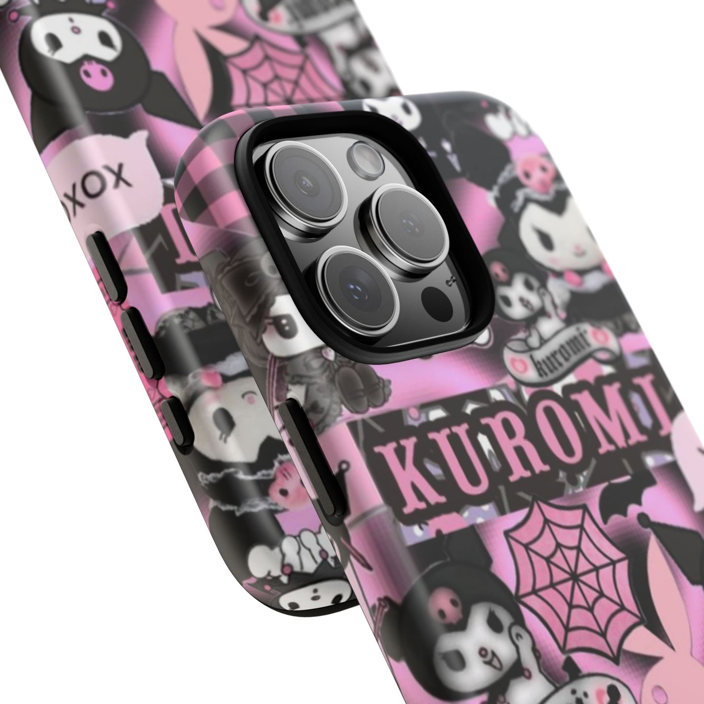 Kuromi Gothic Phone Case, Tough Phone Case Kawaii Phone Cover, Mobile Accessory, Gifts for Her Kuromi back to school, iPhone, Samsung sanrio