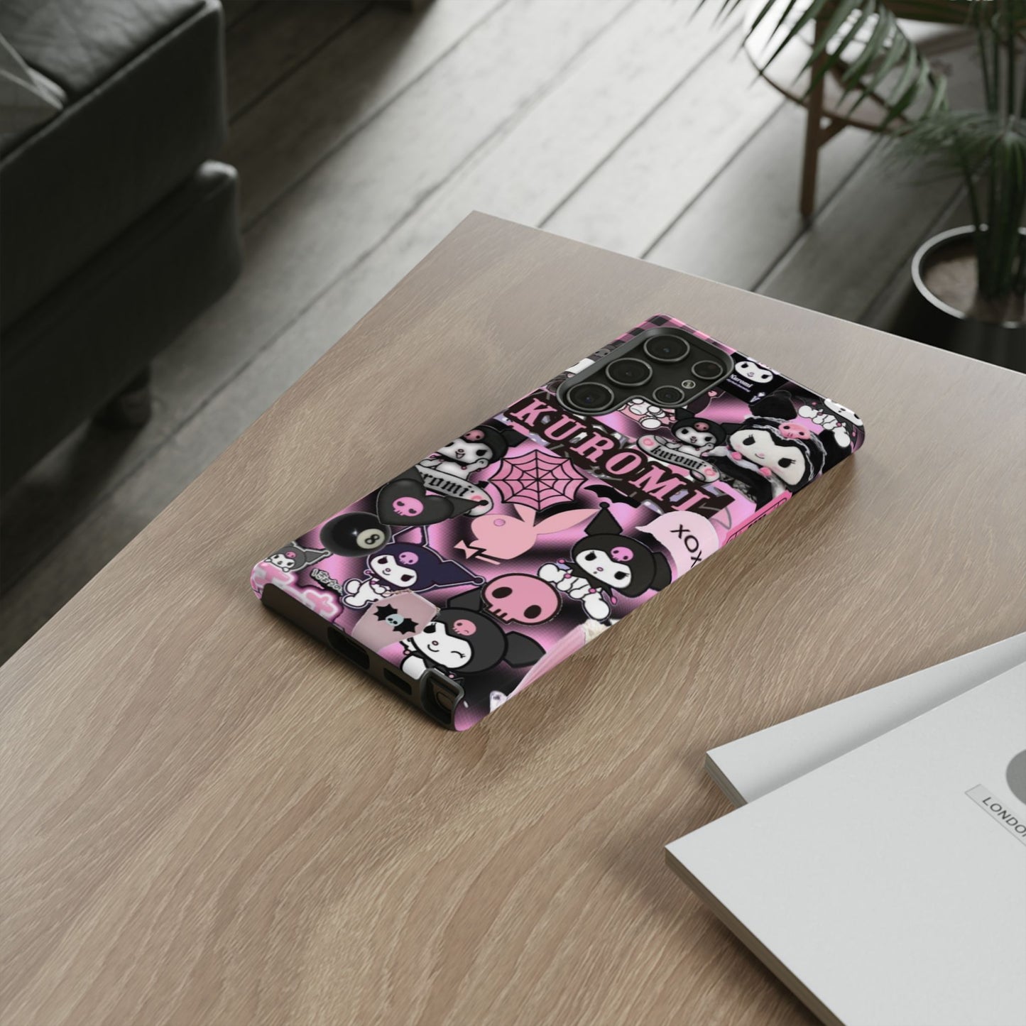 Kuromi Gothic Phone Case, Tough Phone Case Kawaii Phone Cover, Mobile Accessory, Gifts for Her Kuromi back to school, iPhone, Samsung sanrio