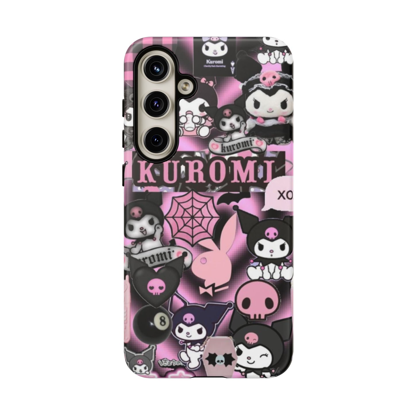 Kuromi Gothic Phone Case, Tough Phone Case Kawaii Phone Cover, Mobile Accessory, Gifts for Her Kuromi back to school, iPhone, Samsung sanrio