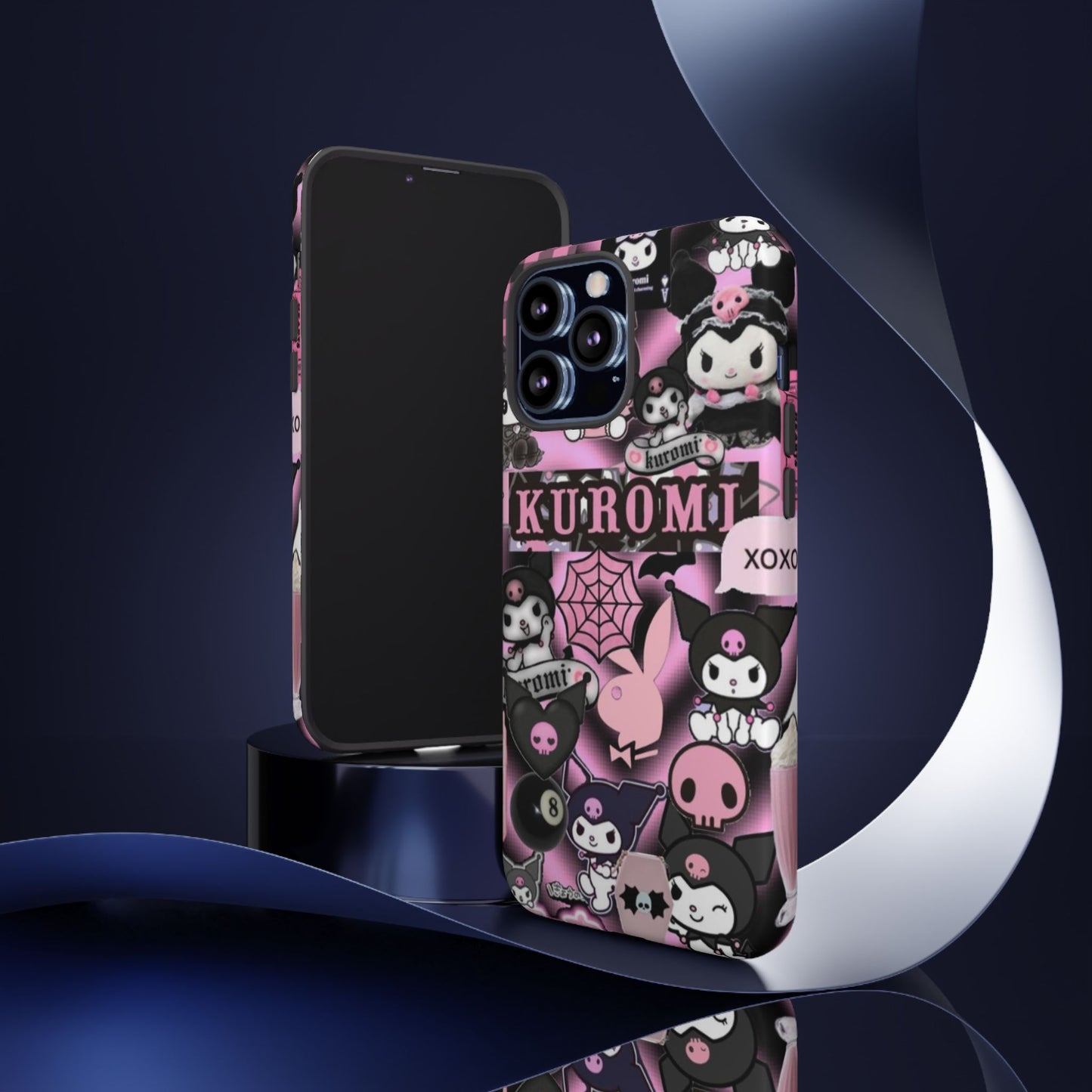 Kuromi Gothic Phone Case, Tough Phone Case Kawaii Phone Cover, Mobile Accessory, Gifts for Her Kuromi back to school, iPhone, Samsung sanrio