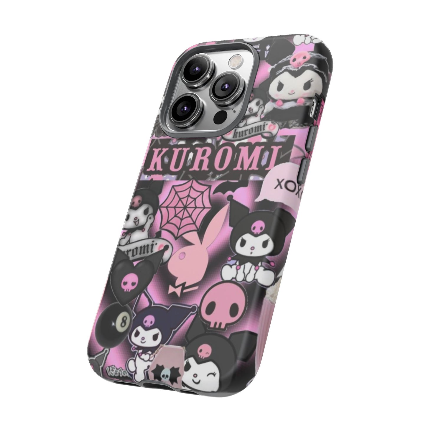 Kuromi Gothic Phone Case, Tough Phone Case Kawaii Phone Cover, Mobile Accessory, Gifts for Her Kuromi back to school, iPhone, Samsung sanrio