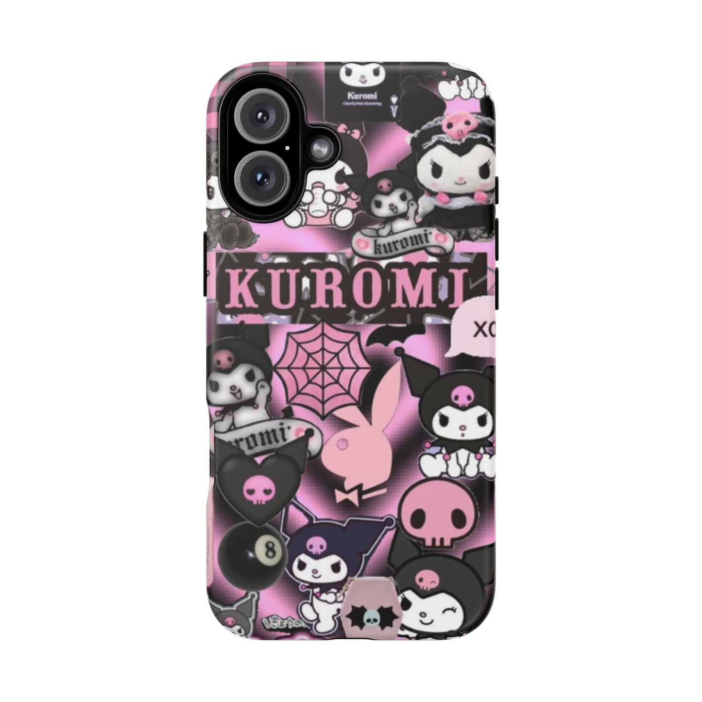 Kuromi Gothic Phone Case, Tough Phone Case Kawaii Phone Cover, Mobile Accessory, Gifts for Her Kuromi back to school, iPhone, Samsung sanrio