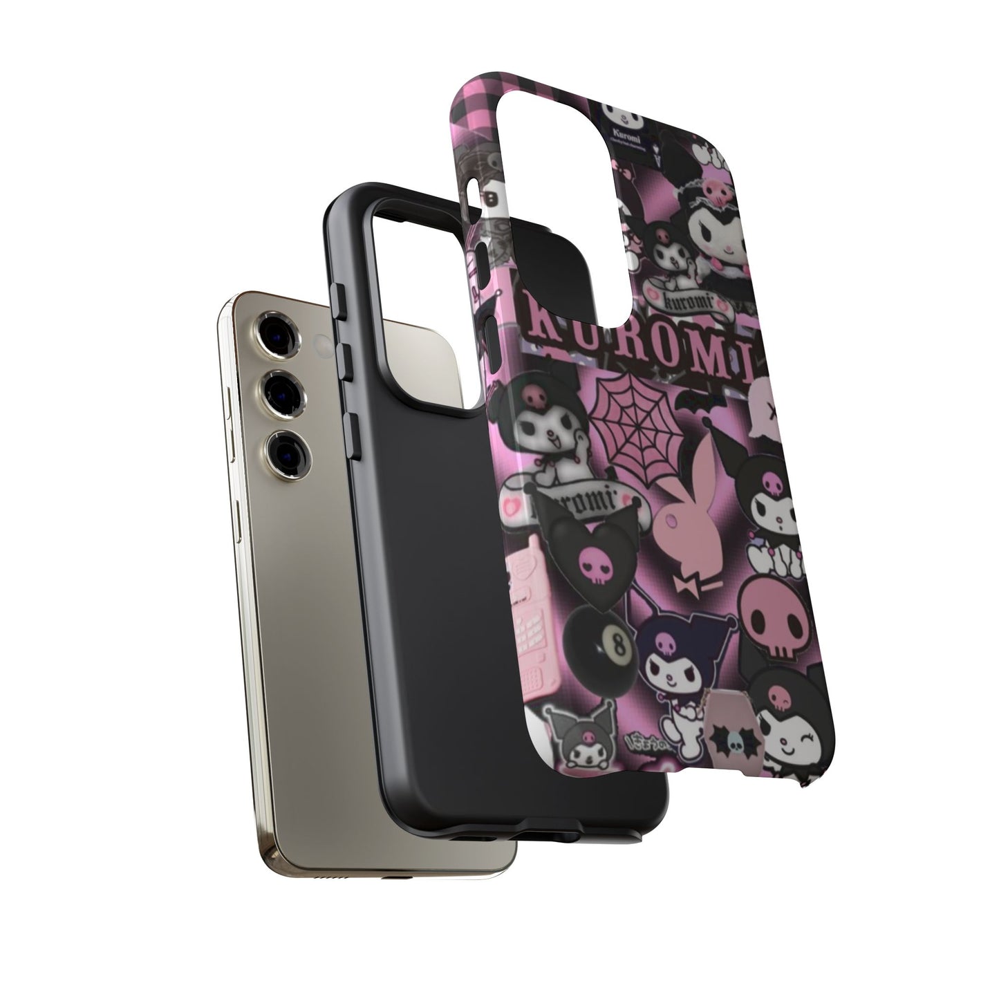 Kuromi Gothic Phone Case, Tough Phone Case Kawaii Phone Cover, Mobile Accessory, Gifts for Her Kuromi back to school, iPhone, Samsung sanrio