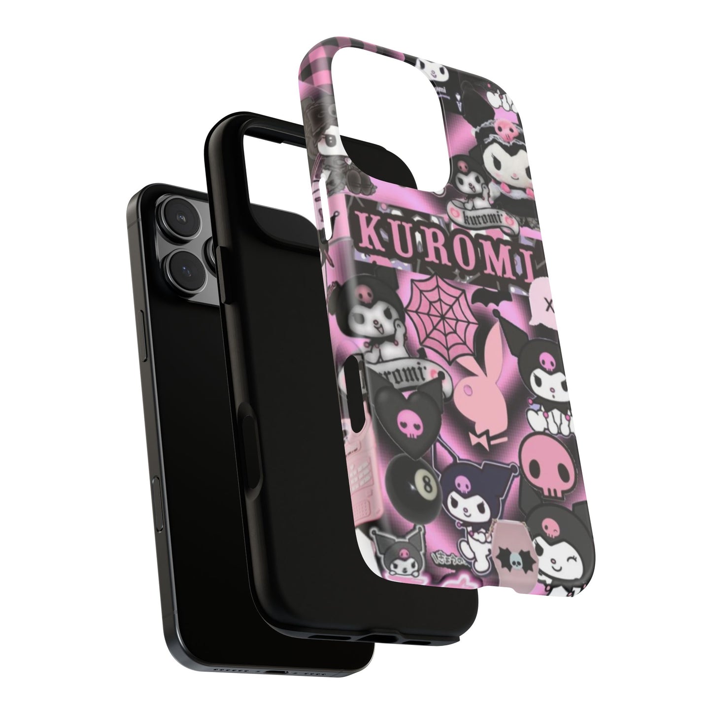 Kuromi Gothic Phone Case, Tough Phone Case Kawaii Phone Cover, Mobile Accessory, Gifts for Her Kuromi back to school, iPhone, Samsung sanrio