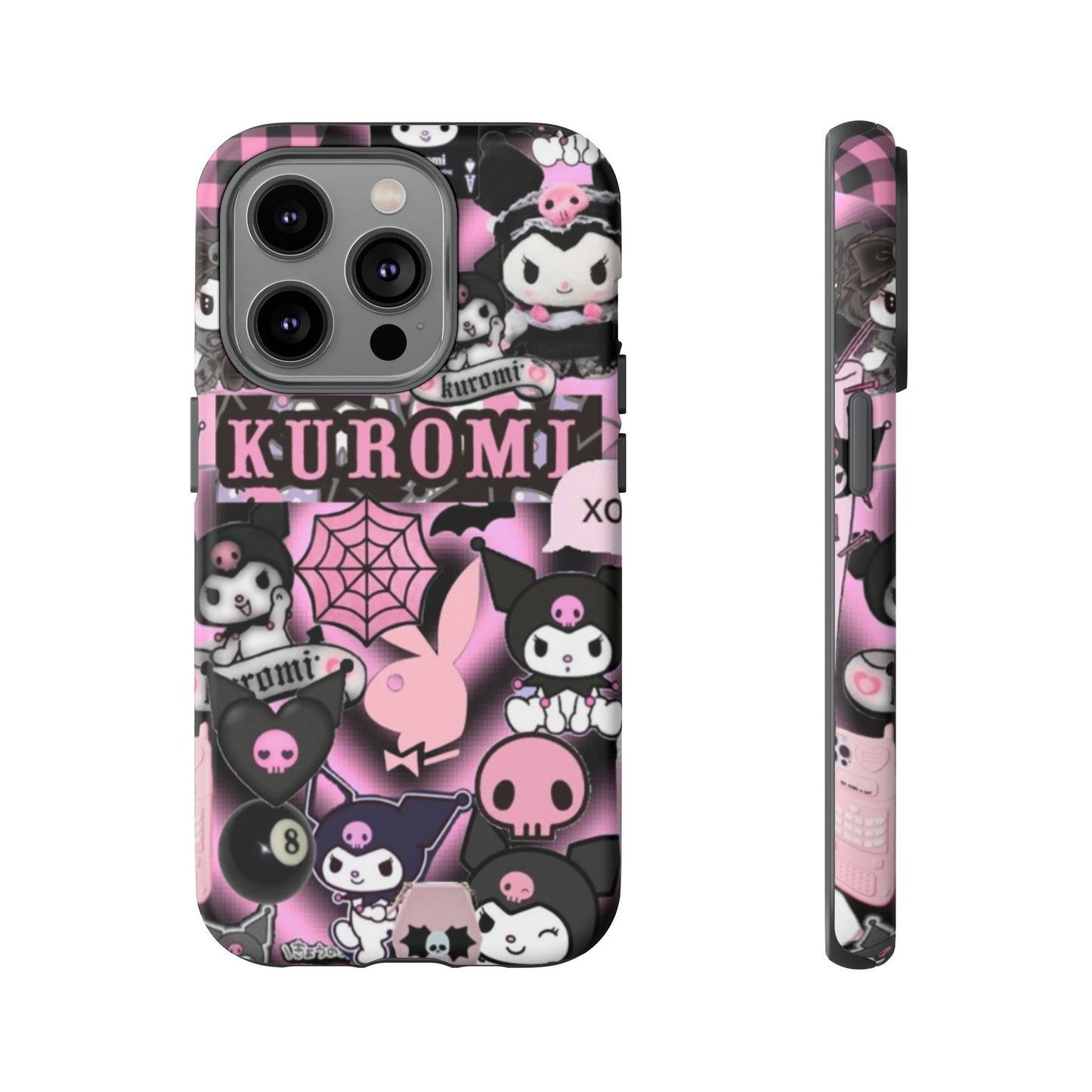 Kuromi Gothic Phone Case, Tough Phone Case Kawaii Phone Cover, Mobile Accessory, Gifts for Her Kuromi back to school, iPhone, Samsung sanrio