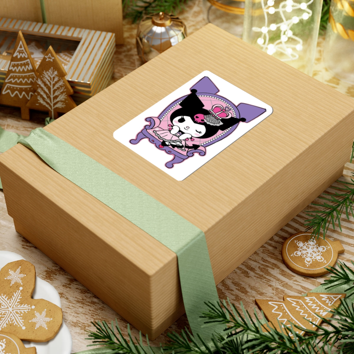 Kuromi Stickers, Purple Laptop Sticker, Kawaii Anime Decal, Cute Japanese Stationery, Gift for Anime Lover, Unique Vinyl Sticker