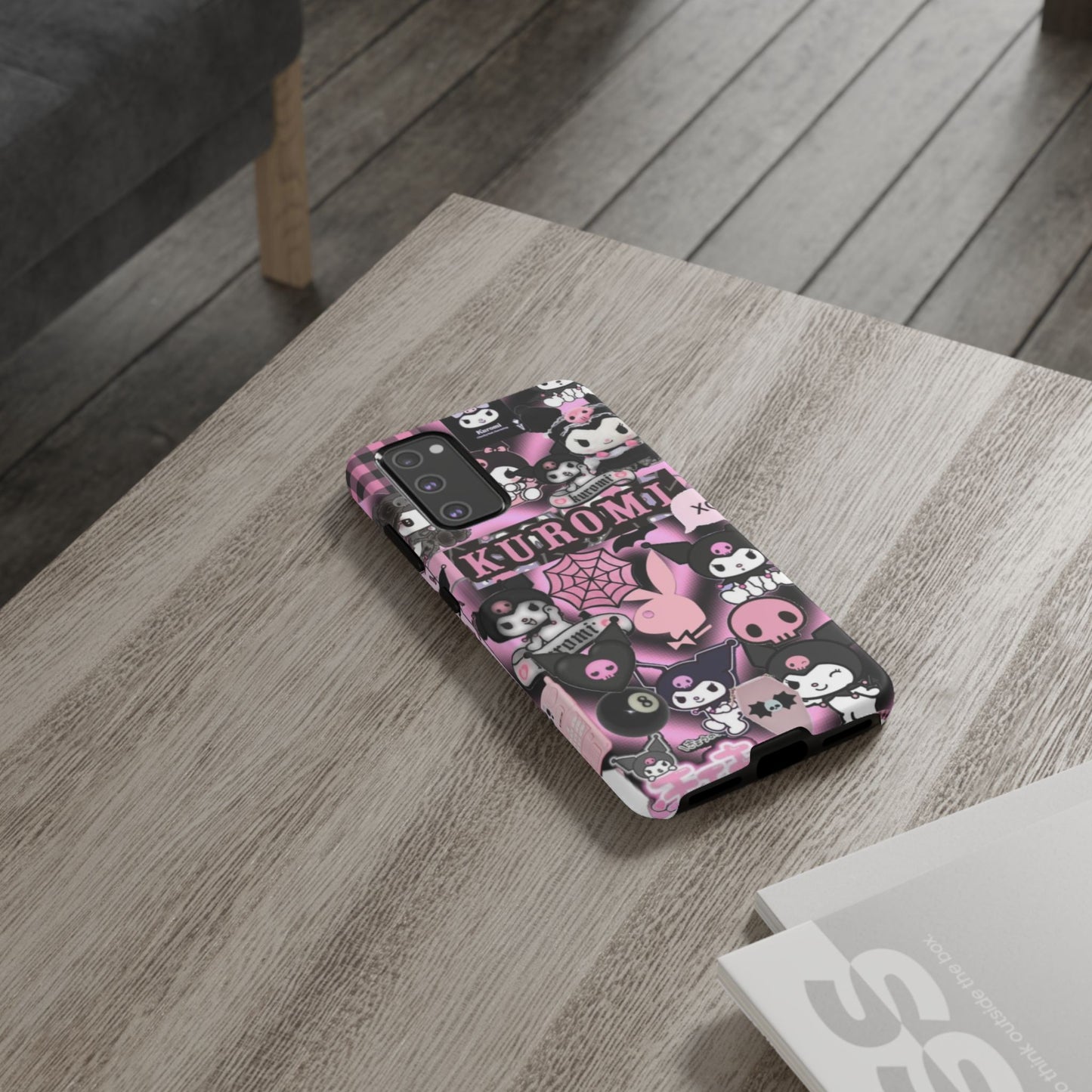 Kuromi Gothic Phone Case, Tough Phone Case Kawaii Phone Cover, Mobile Accessory, Gifts for Her Kuromi back to school, iPhone, Samsung sanrio