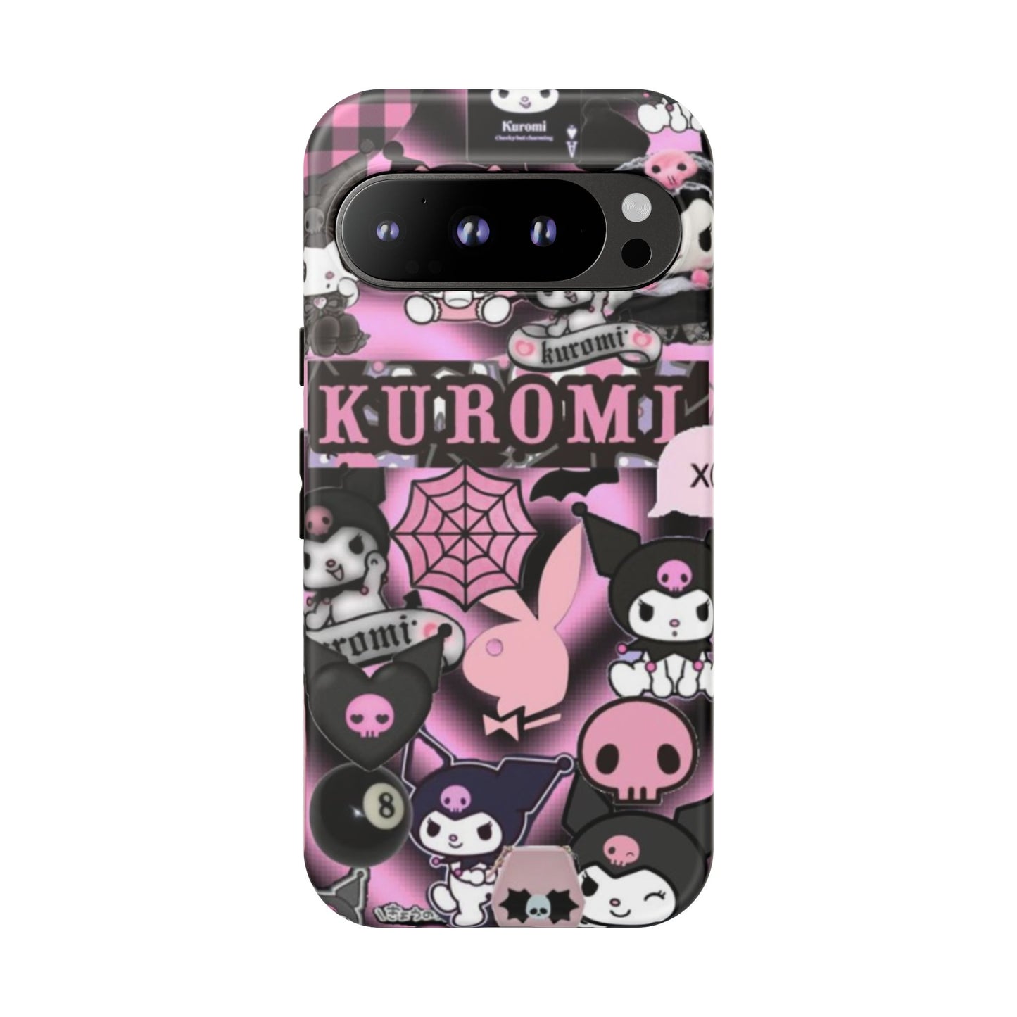 Kuromi Gothic Phone Case, Tough Phone Case Kawaii Phone Cover, Mobile Accessory, Gifts for Her Kuromi back to school, iPhone, Samsung sanrio