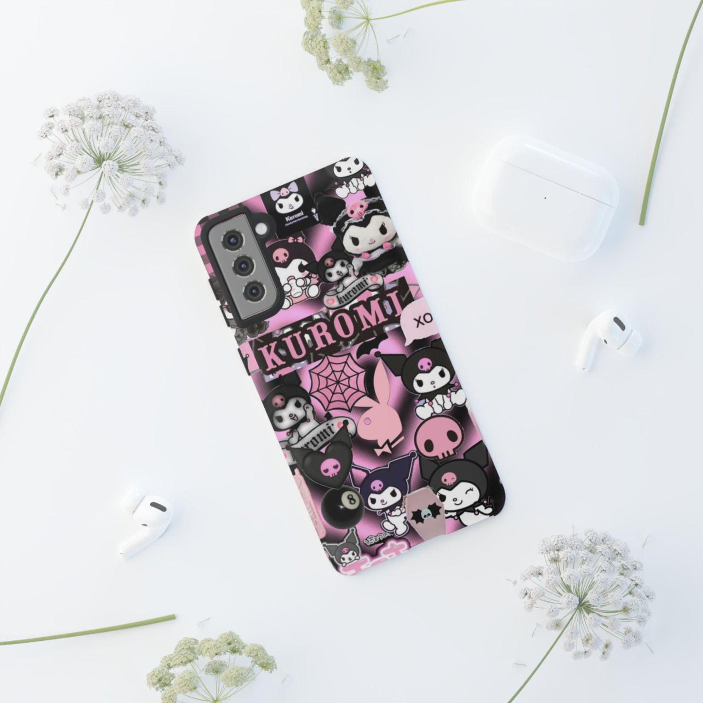 Kuromi Gothic Phone Case, Tough Phone Case Kawaii Phone Cover, Mobile Accessory, Gifts for Her Kuromi back to school, iPhone, Samsung sanrio