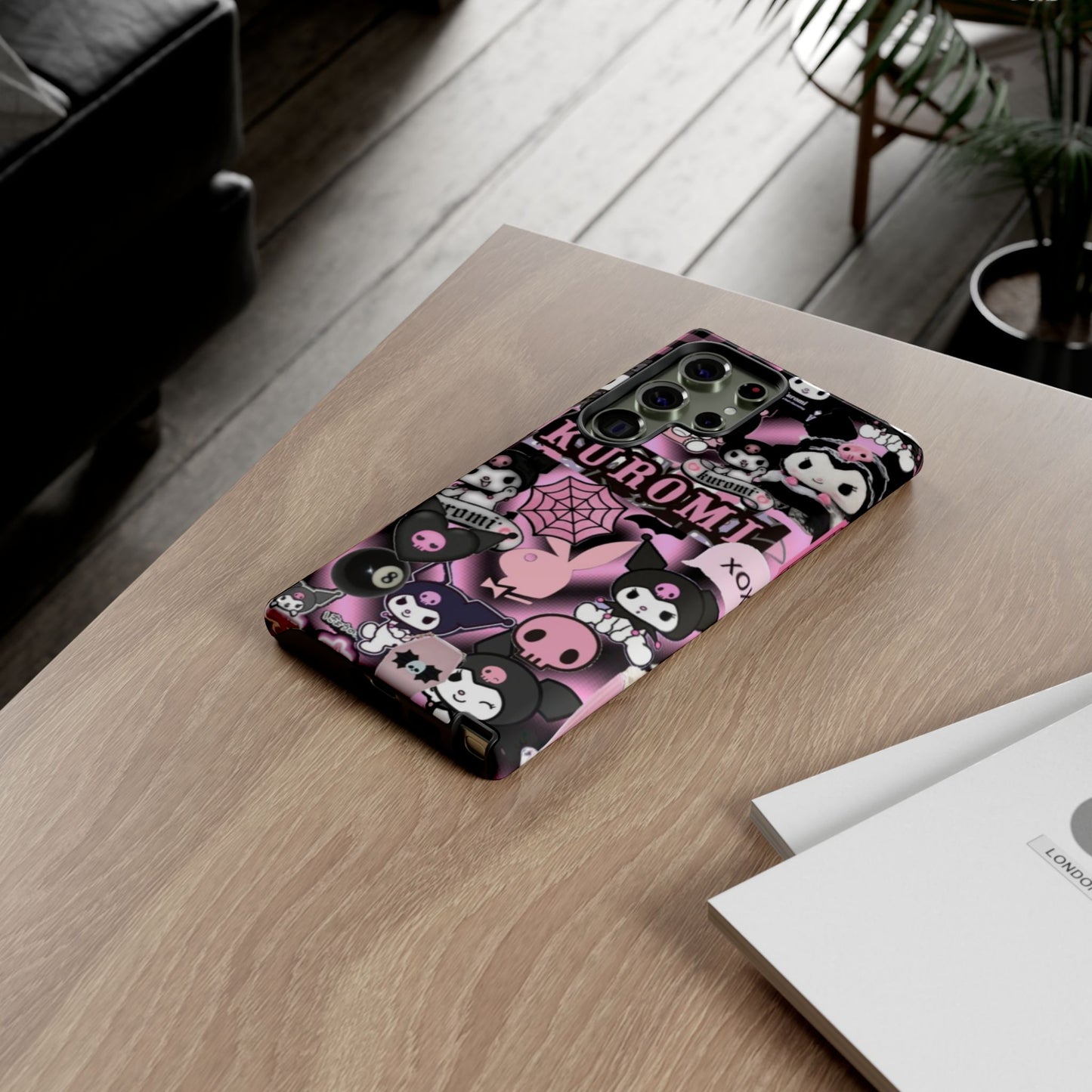 Kuromi Gothic Phone Case, Tough Phone Case Kawaii Phone Cover, Mobile Accessory, Gifts for Her Kuromi back to school, iPhone, Samsung sanrio