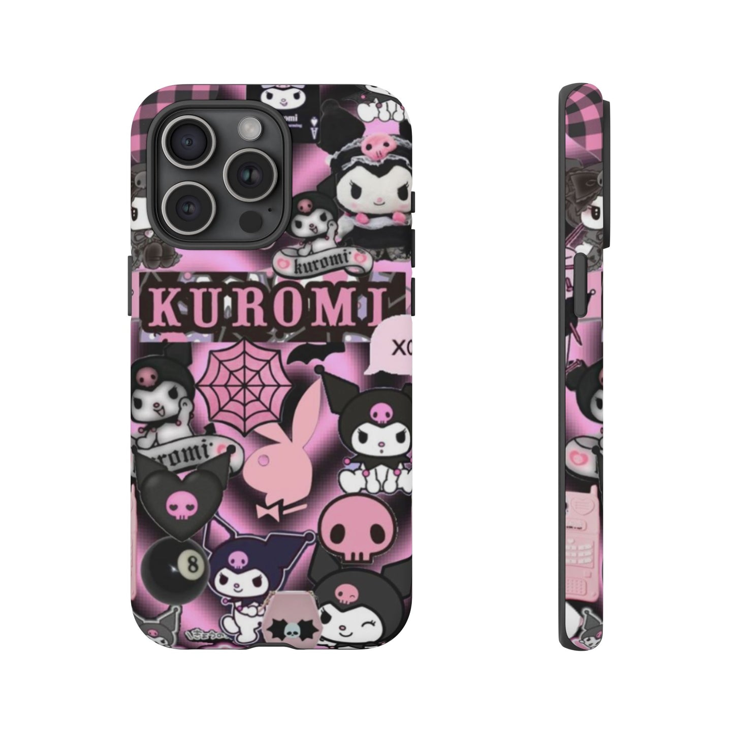 Kuromi Gothic Phone Case, Tough Phone Case Kawaii Phone Cover, Mobile Accessory, Gifts for Her Kuromi back to school, iPhone, Samsung sanrio