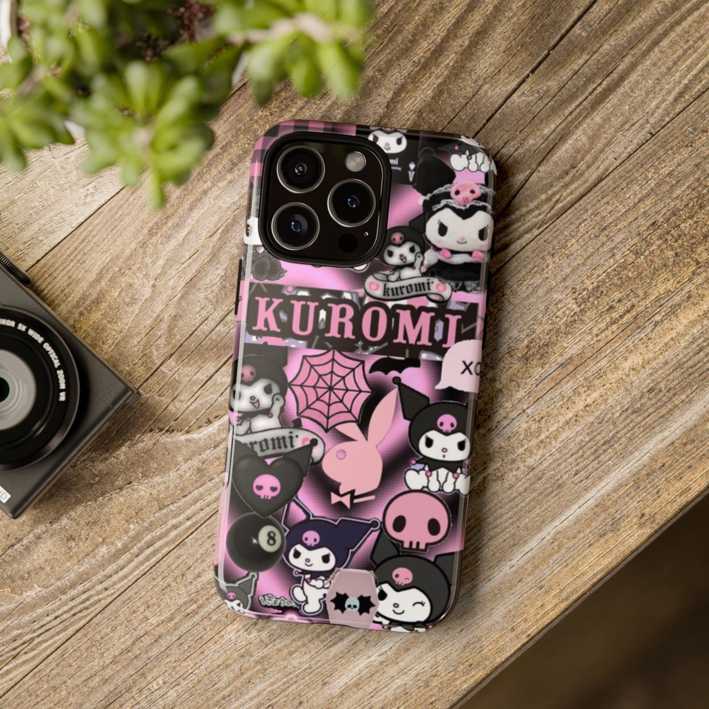 Kuromi Gothic Phone Case, Tough Phone Case Kawaii Phone Cover, Mobile Accessory, Gifts for Her Kuromi back to school, iPhone, Samsung sanrio