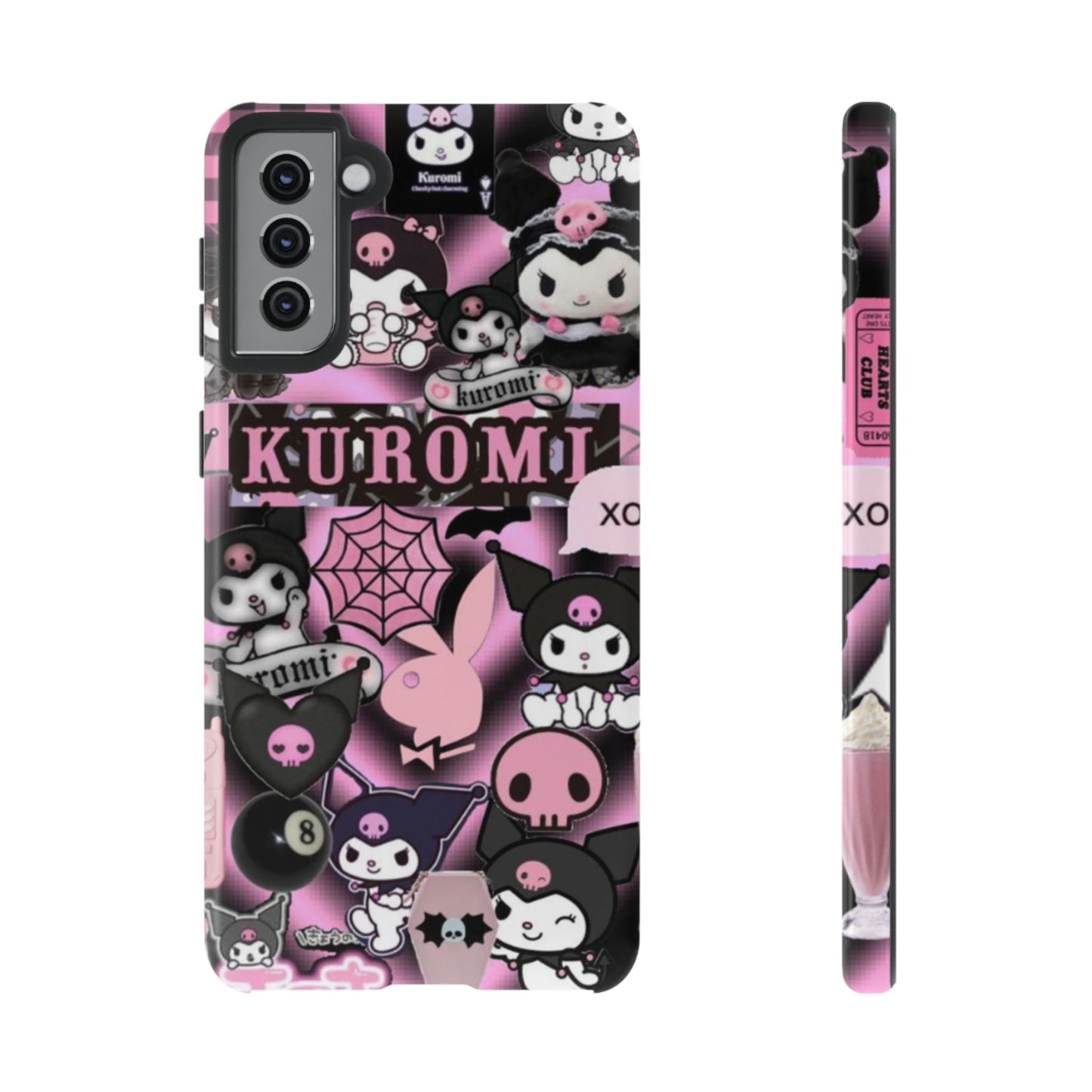 Kuromi Gothic Phone Case, Tough Phone Case Kawaii Phone Cover, Mobile Accessory, Gifts for Her Kuromi back to school, iPhone, Samsung sanrio