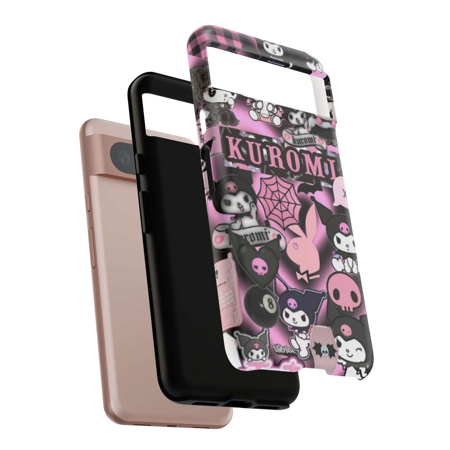Kuromi Gothic Phone Case, Tough Phone Case Kawaii Phone Cover, Mobile Accessory, Gifts for Her Kuromi back to school, iPhone, Samsung sanrio