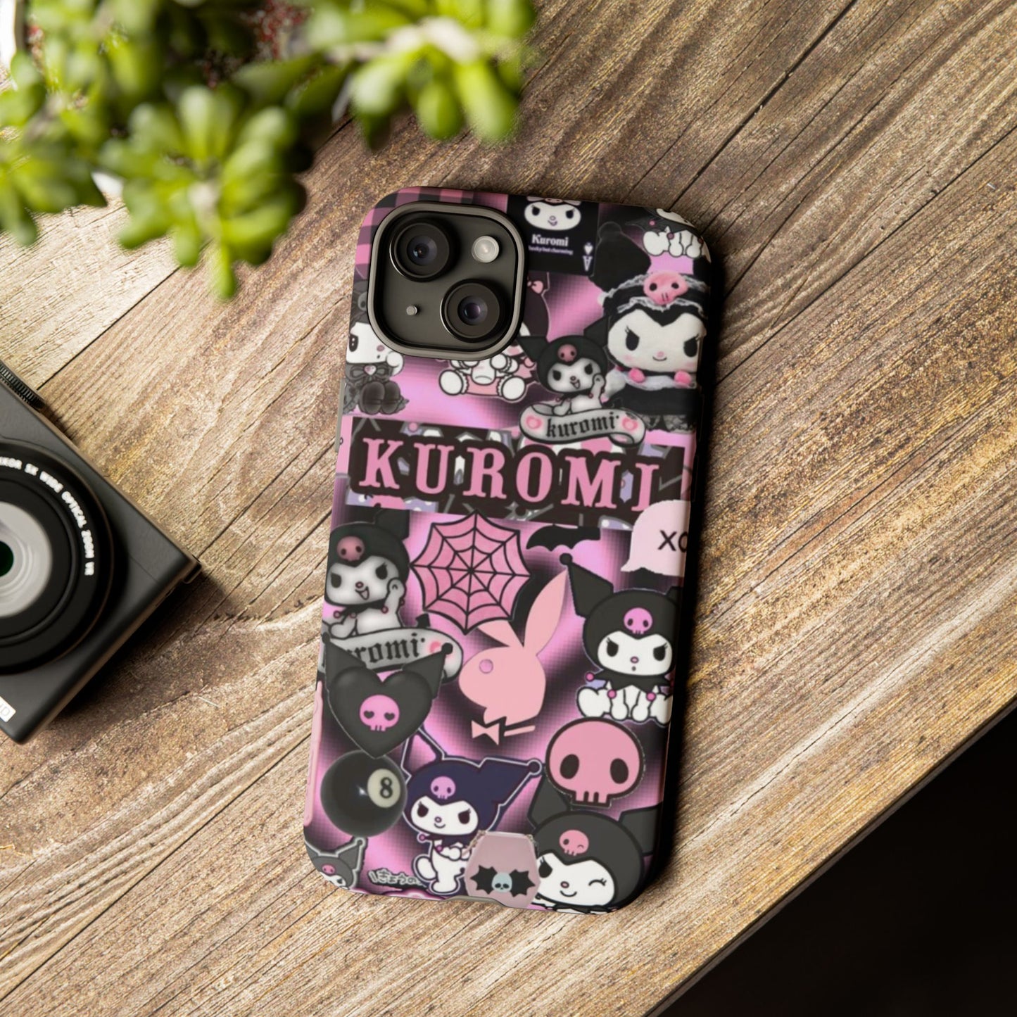 Kuromi Gothic Phone Case, Tough Phone Case Kawaii Phone Cover, Mobile Accessory, Gifts for Her Kuromi back to school, iPhone, Samsung sanrio