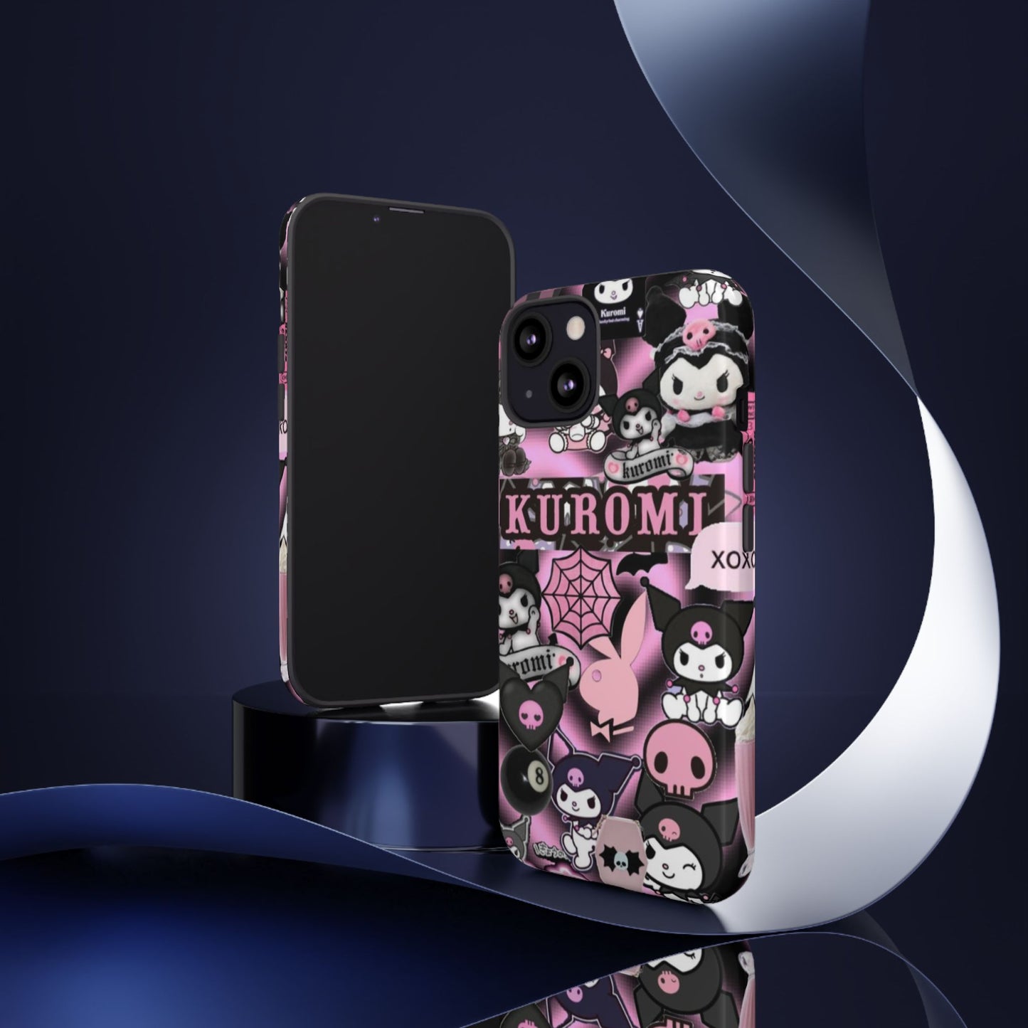 Kuromi Gothic Phone Case, Tough Phone Case Kawaii Phone Cover, Mobile Accessory, Gifts for Her Kuromi back to school, iPhone, Samsung sanrio