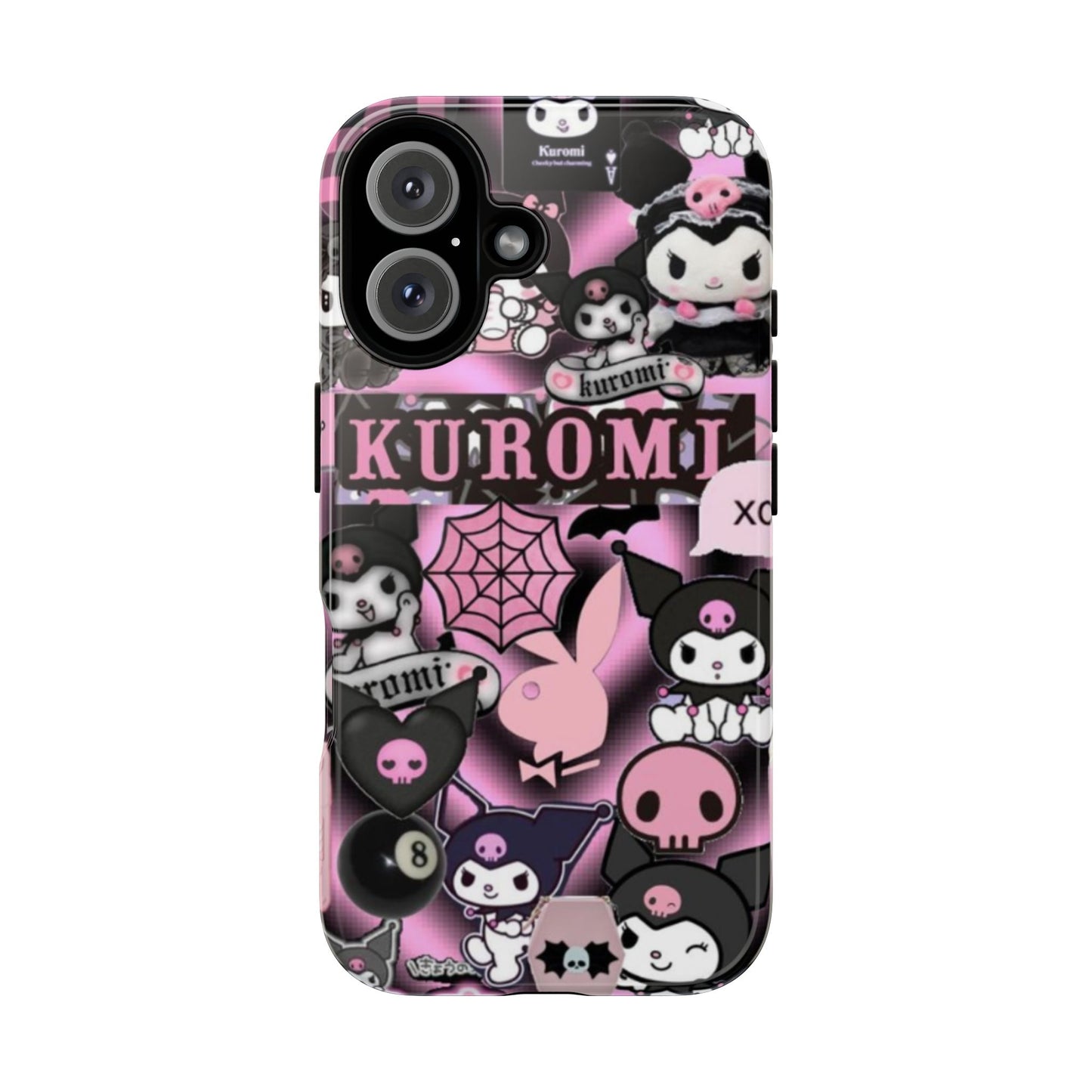 Kuromi Gothic Phone Case, Tough Phone Case Kawaii Phone Cover, Mobile Accessory, Gifts for Her Kuromi back to school, iPhone, Samsung sanrio