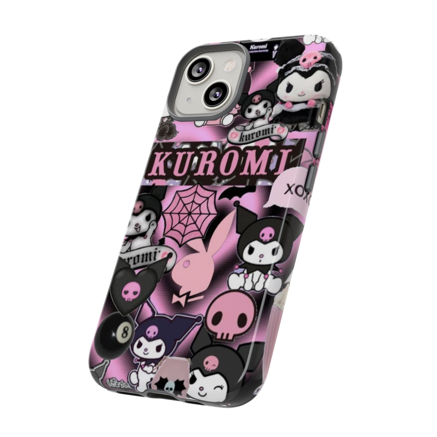 Kuromi Gothic Phone Case, Tough Phone Case Kawaii Phone Cover, Mobile Accessory, Gifts for Her Kuromi back to school, iPhone, Samsung sanrio