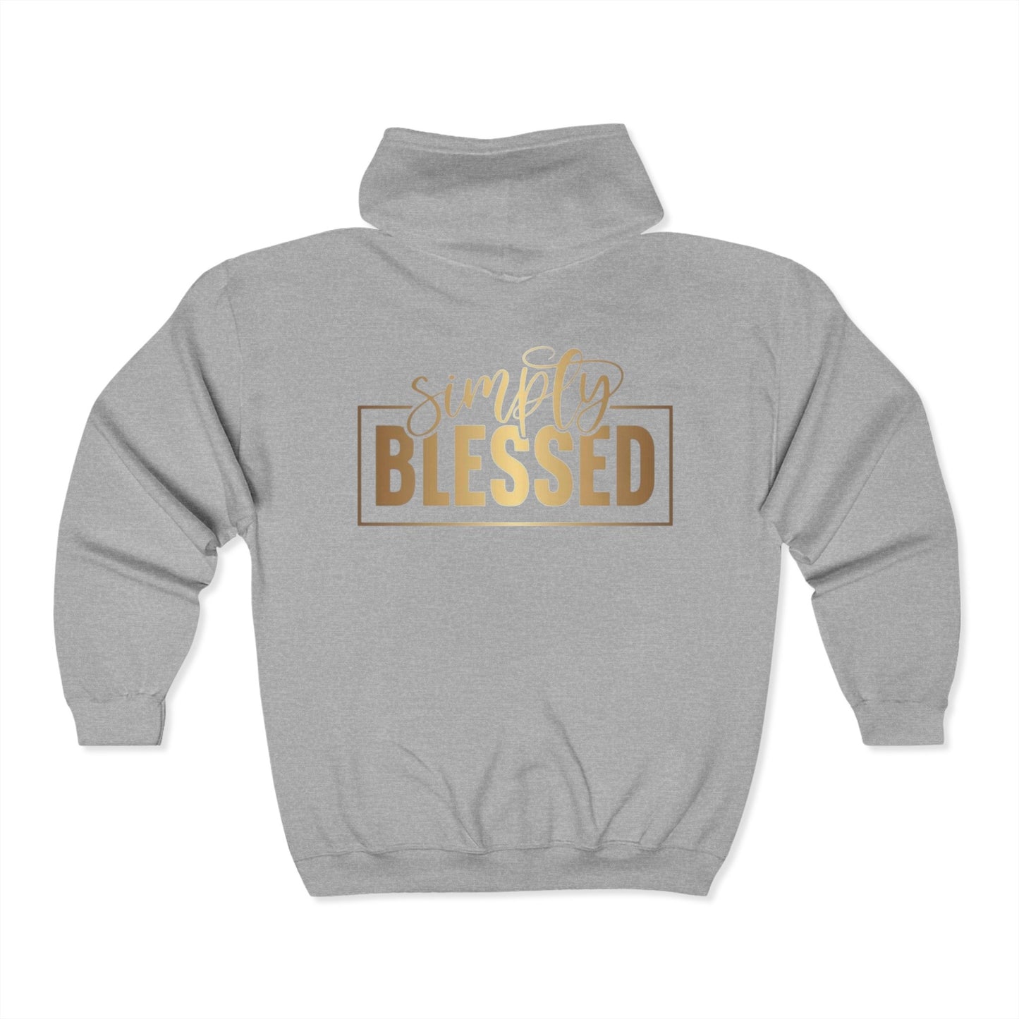 Fearless & Blessed Zip Hoodie Christian Unisex Sweatshirt Bible Verse Hoodie Faith Gift Scripture Hoodie Inspirational Outerwear