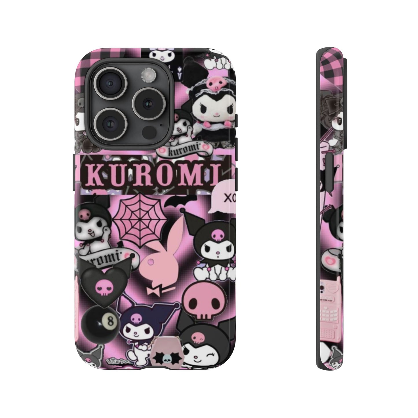 Kuromi Gothic Phone Case, Tough Phone Case Kawaii Phone Cover, Mobile Accessory, Gifts for Her Kuromi back to school, iPhone, Samsung sanrio
