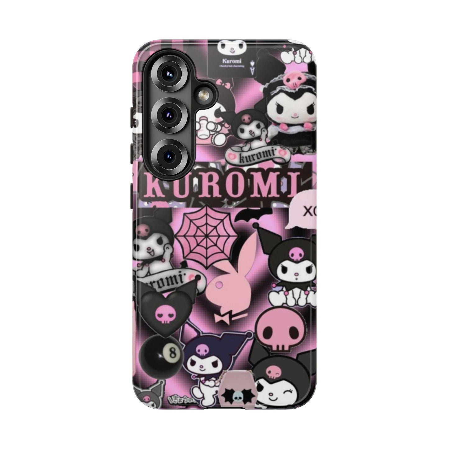 Kuromi Gothic Phone Case, Tough Phone Case Kawaii Phone Cover, Mobile Accessory, Gifts for Her Kuromi back to school, iPhone, Samsung sanrio