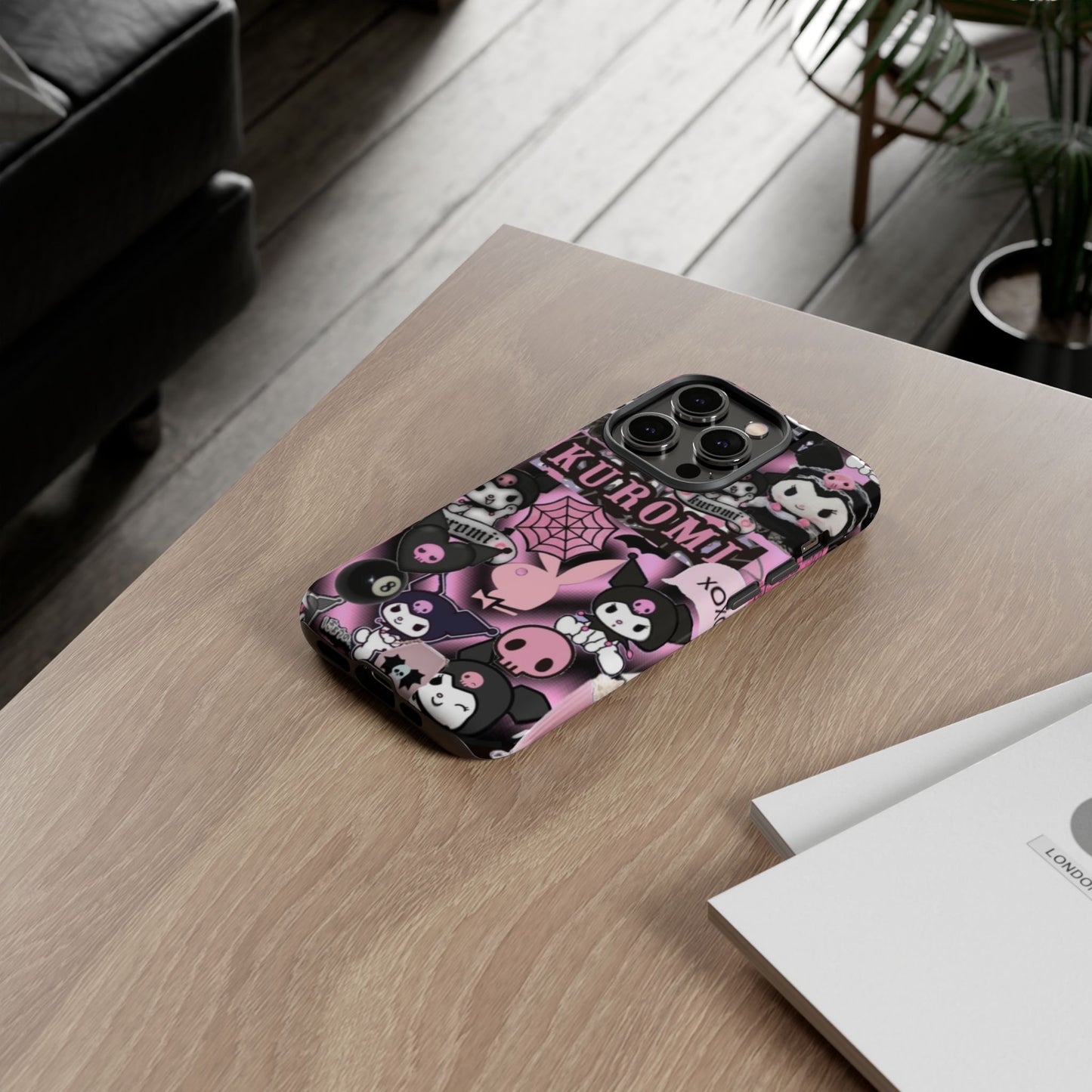 Kuromi Gothic Phone Case, Tough Phone Case Kawaii Phone Cover, Mobile Accessory, Gifts for Her Kuromi back to school, iPhone, Samsung sanrio