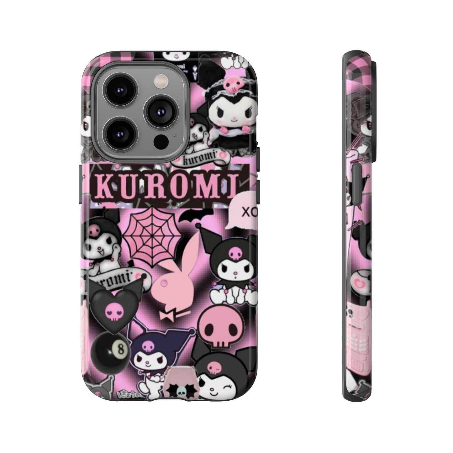 Kuromi Gothic Phone Case, Tough Phone Case Kawaii Phone Cover, Mobile Accessory, Gifts for Her Kuromi back to school, iPhone, Samsung sanrio