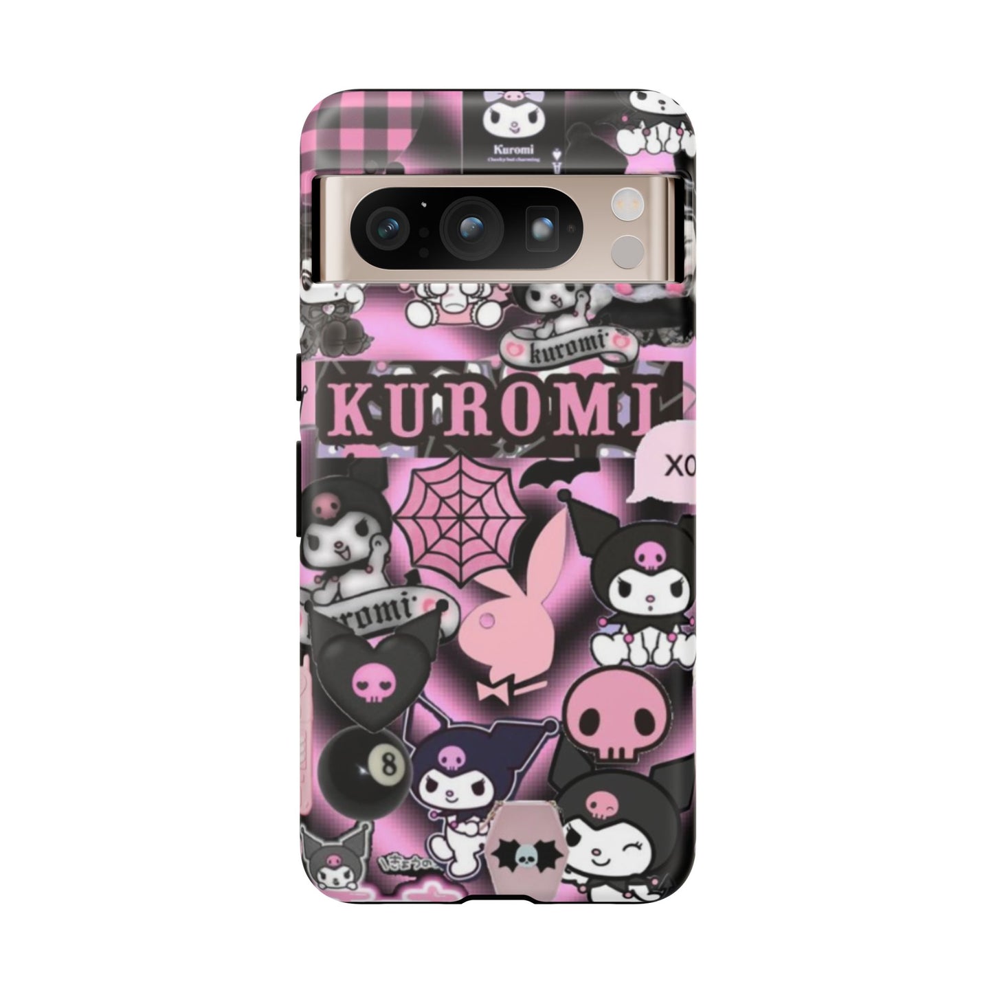Kuromi Gothic Phone Case, Tough Phone Case Kawaii Phone Cover, Mobile Accessory, Gifts for Her Kuromi back to school, iPhone, Samsung sanrio