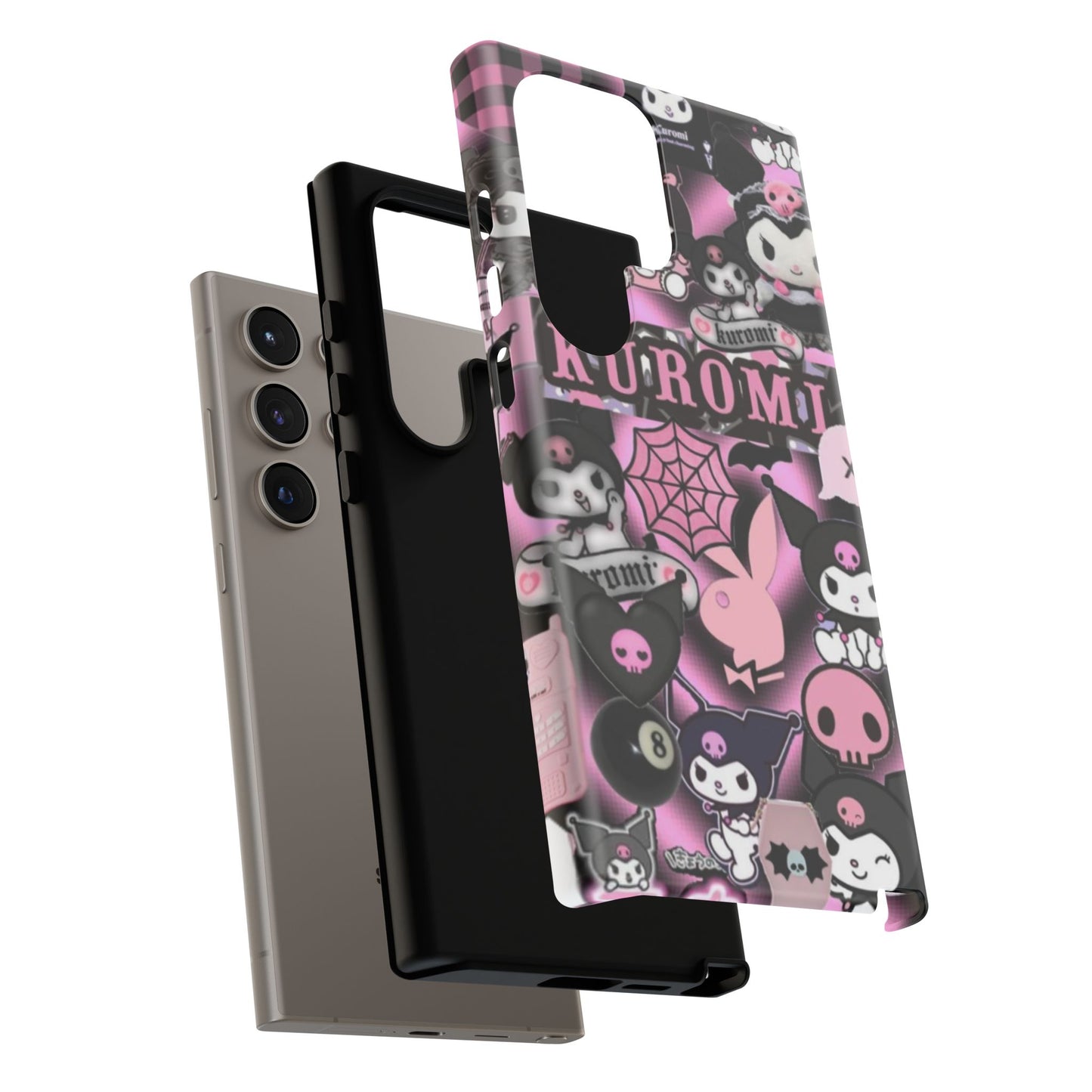 Kuromi Gothic Phone Case, Tough Phone Case Kawaii Phone Cover, Mobile Accessory, Gifts for Her Kuromi back to school, iPhone, Samsung sanrio
