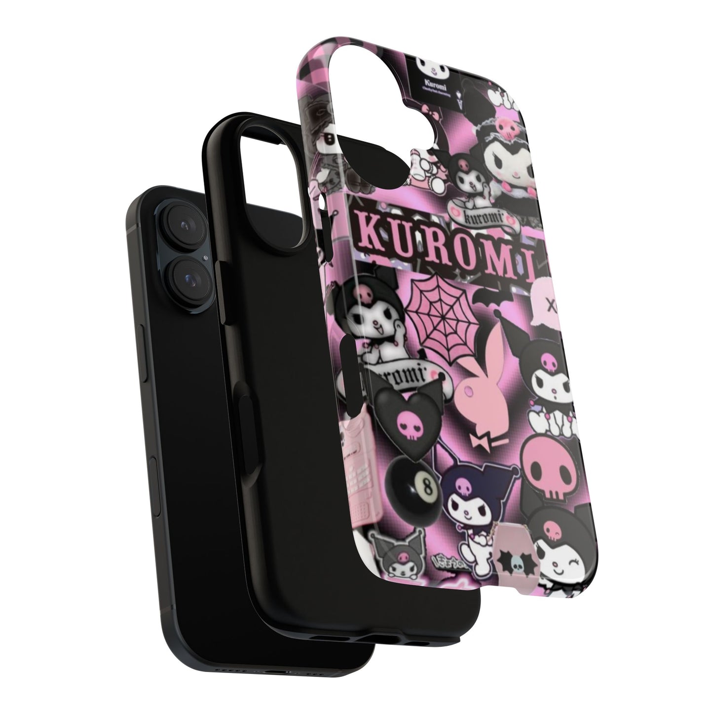 Kuromi Gothic Phone Case, Tough Phone Case Kawaii Phone Cover, Mobile Accessory, Gifts for Her Kuromi back to school, iPhone, Samsung sanrio