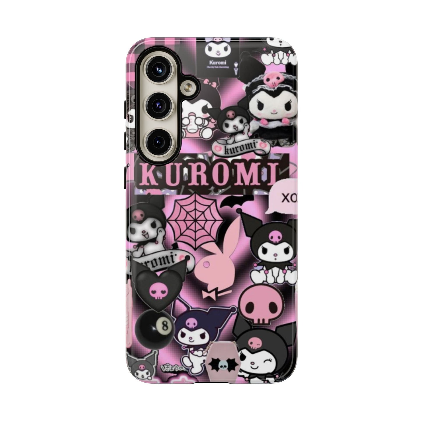 Kuromi Gothic Phone Case, Tough Phone Case Kawaii Phone Cover, Mobile Accessory, Gifts for Her Kuromi back to school, iPhone, Samsung sanrio