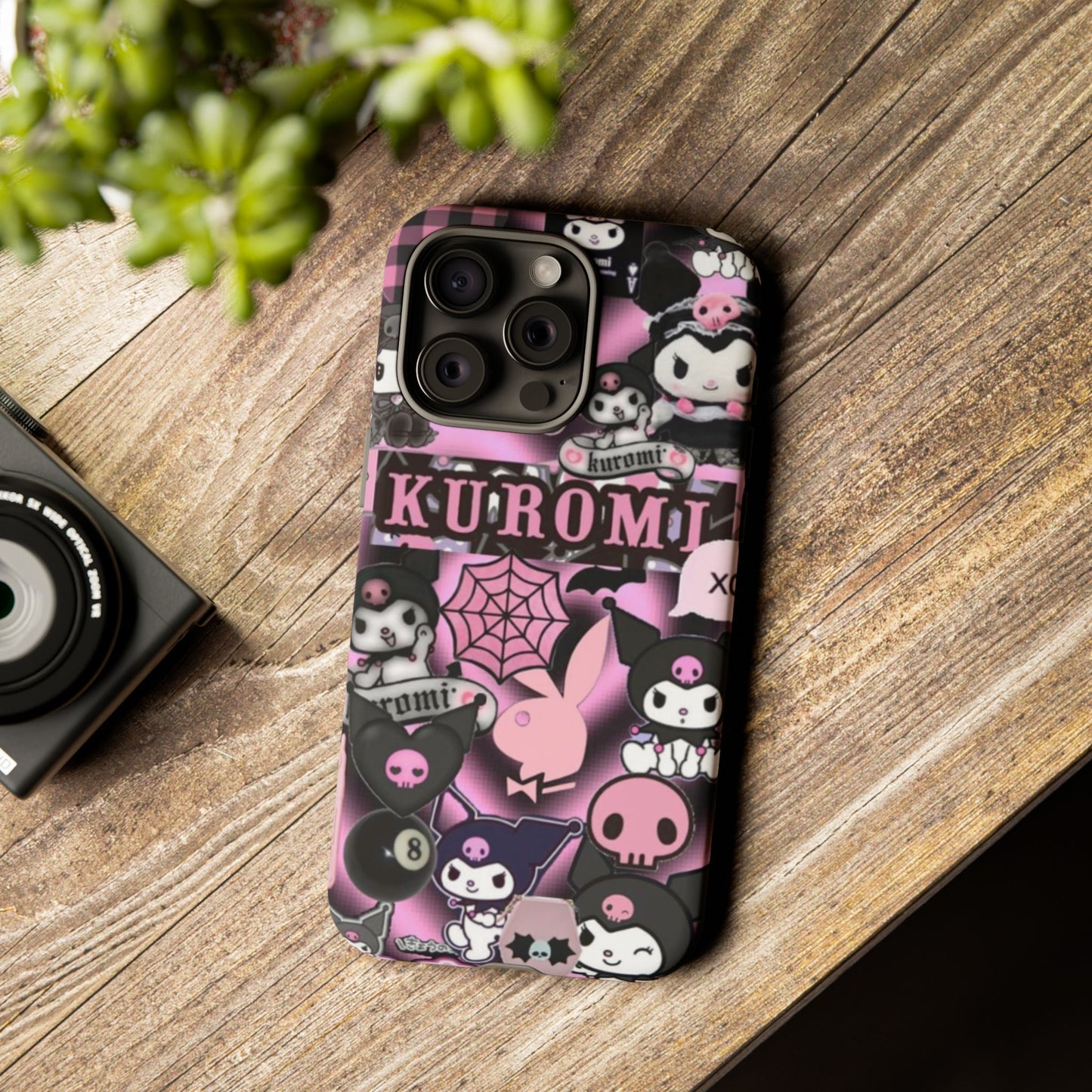 Kuromi Gothic Phone Case, Tough Phone Case Kawaii Phone Cover, Mobile Accessory, Gifts for Her Kuromi back to school, iPhone, Samsung sanrio