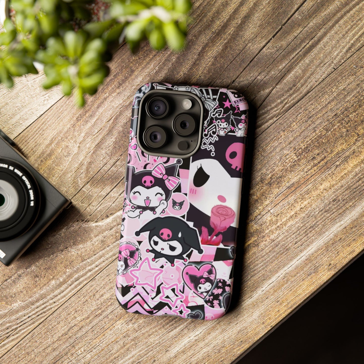Kuromi Gothic Phone Case, Tough Phone Case, Kawaii Phone Cover, Unique Mobile Accessory, Gifts for Her Kuromi back to school purple kuromi