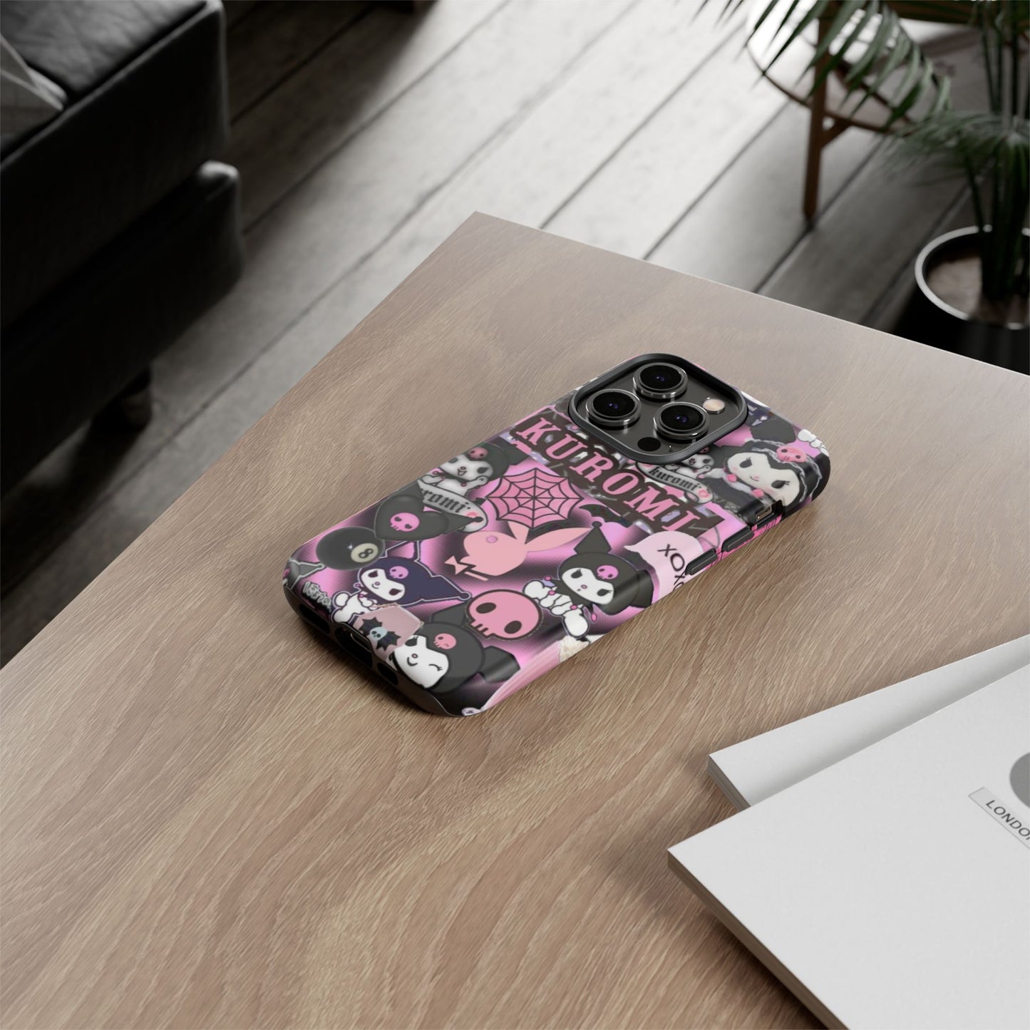 Kuromi Gothic Phone Case, Tough Phone Case Kawaii Phone Cover, Mobile Accessory, Gifts for Her Kuromi back to school, iPhone, Samsung sanrio