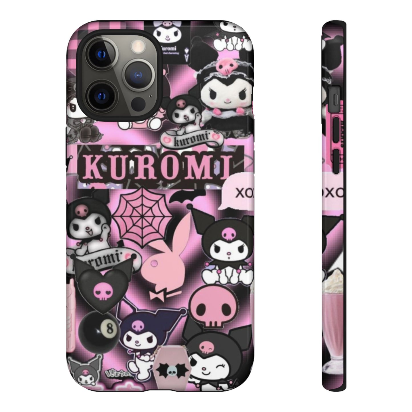 Kuromi Gothic Phone Case, Tough Phone Case Kawaii Phone Cover, Mobile Accessory, Gifts for Her Kuromi back to school, iPhone, Samsung sanrio