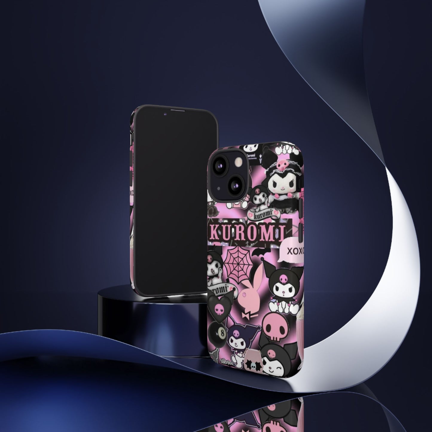 Kuromi Gothic Phone Case, Tough Phone Case Kawaii Phone Cover, Mobile Accessory, Gifts for Her Kuromi back to school, iPhone, Samsung sanrio
