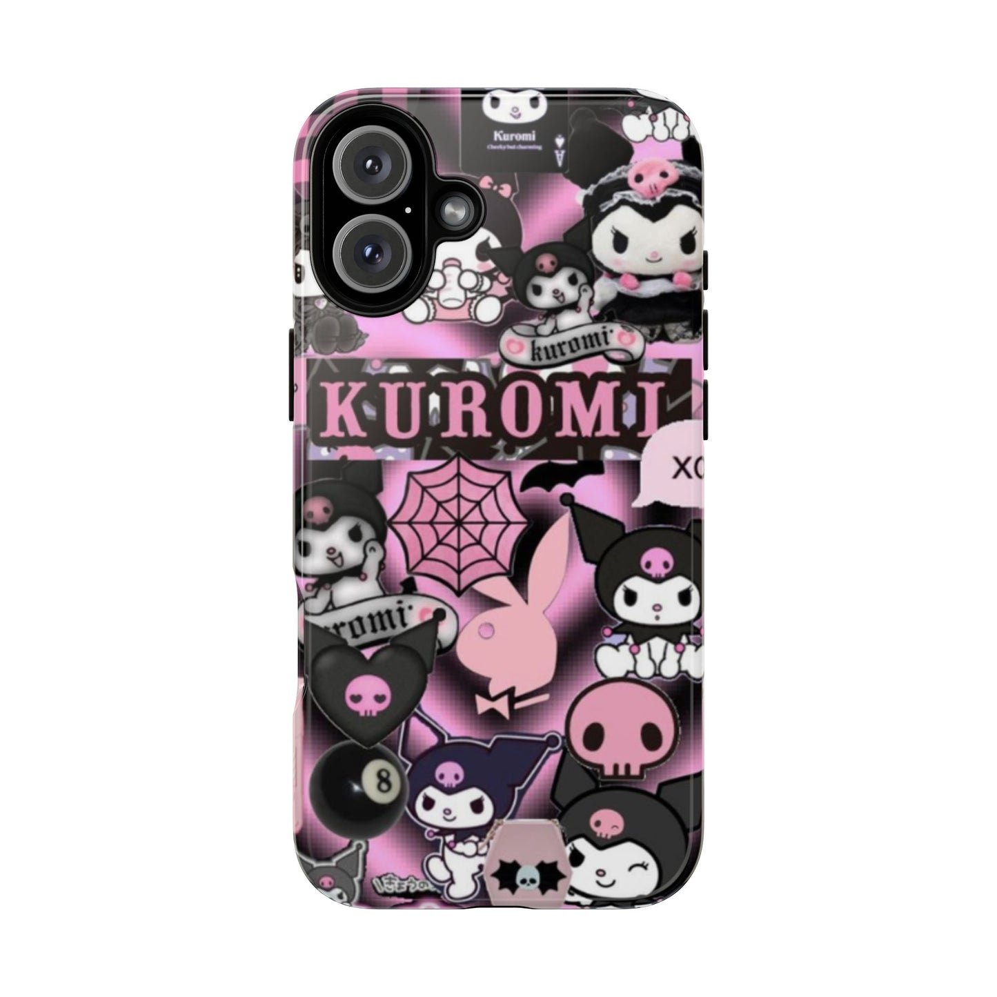 Kuromi Gothic Phone Case, Tough Phone Case Kawaii Phone Cover, Mobile Accessory, Gifts for Her Kuromi back to school, iPhone, Samsung sanrio