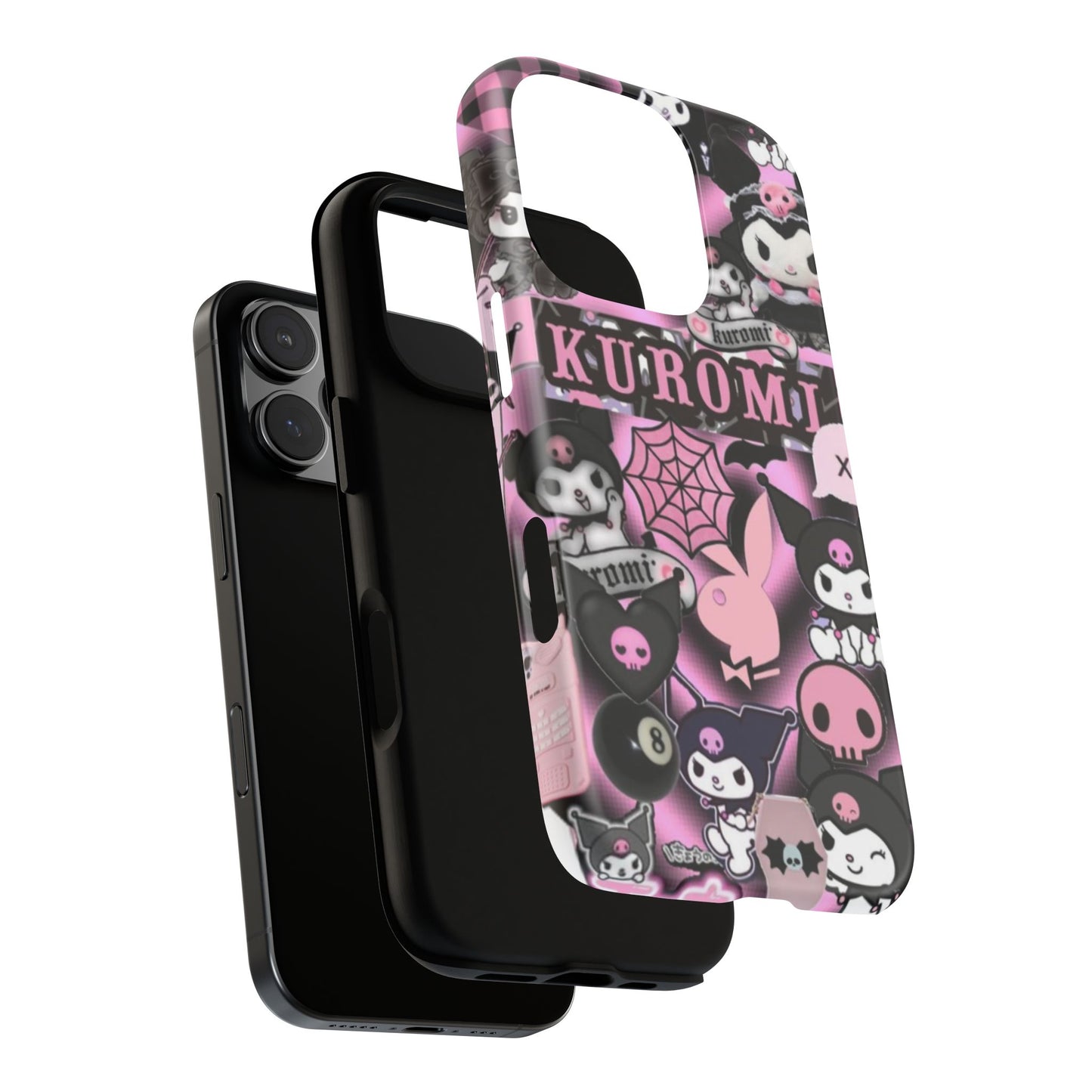 Kuromi Gothic Phone Case, Tough Phone Case Kawaii Phone Cover, Mobile Accessory, Gifts for Her Kuromi back to school, iPhone, Samsung sanrio