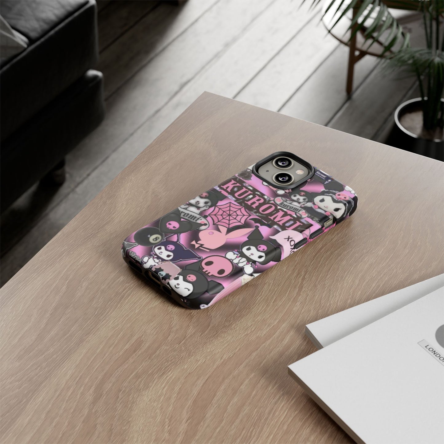 Kuromi Gothic Phone Case, Tough Phone Case Kawaii Phone Cover, Mobile Accessory, Gifts for Her Kuromi back to school, iPhone, Samsung sanrio
