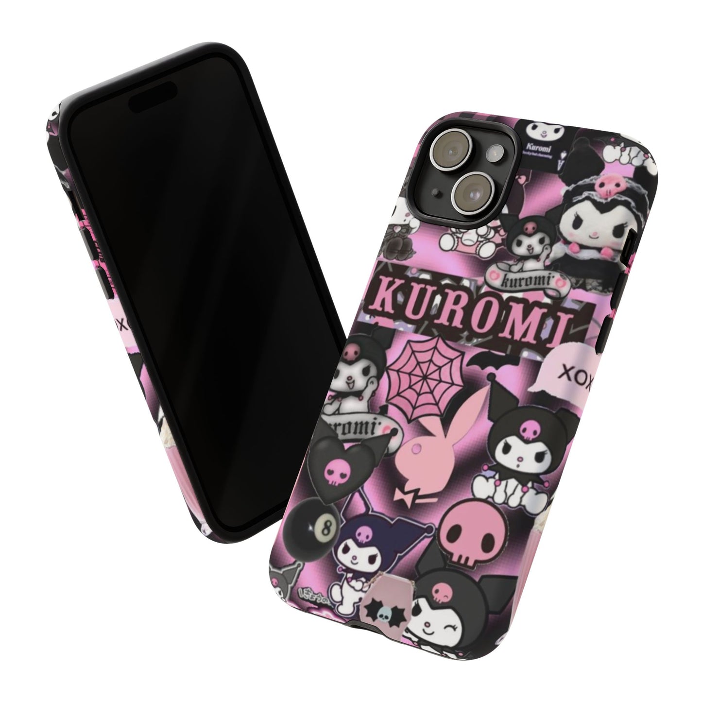Kuromi Gothic Phone Case, Tough Phone Case Kawaii Phone Cover, Mobile Accessory, Gifts for Her Kuromi back to school, iPhone, Samsung sanrio