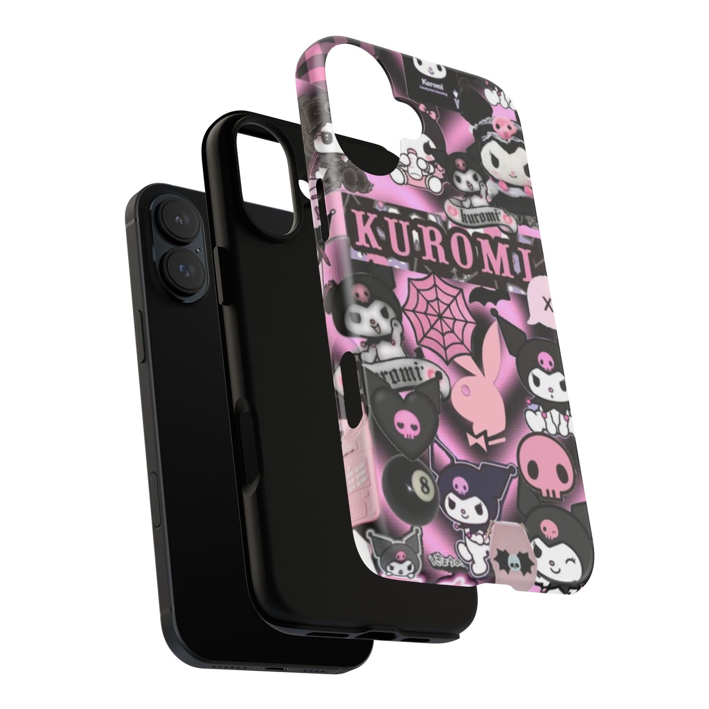 Kuromi Gothic Phone Case, Tough Phone Case Kawaii Phone Cover, Mobile Accessory, Gifts for Her Kuromi back to school, iPhone, Samsung sanrio